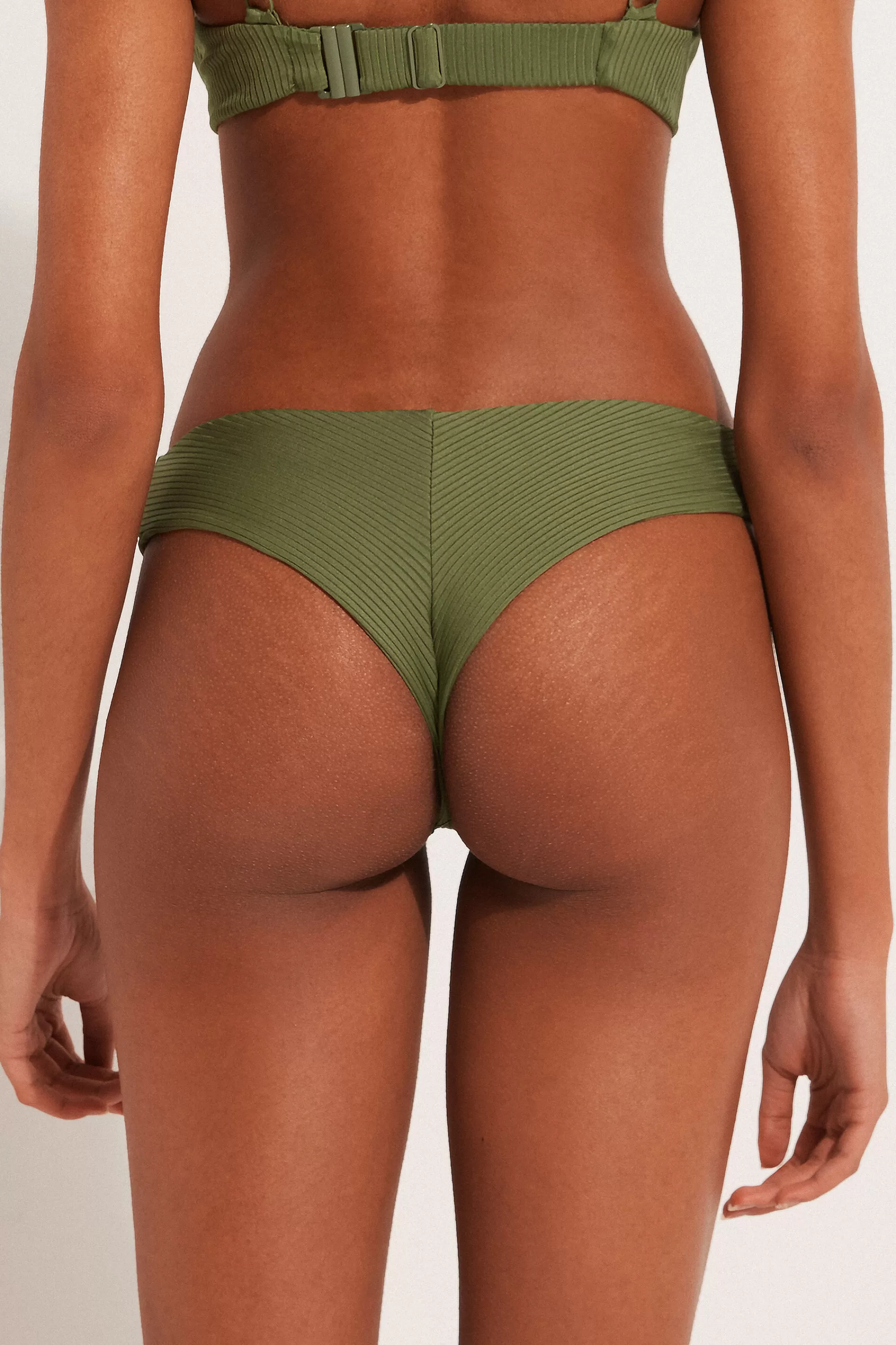 Cheap Bikini Brasiliano Sgambato Stondato Microfibra Riciclata Costine - Brasiliano - Donna | Bikini | Bikini Slip