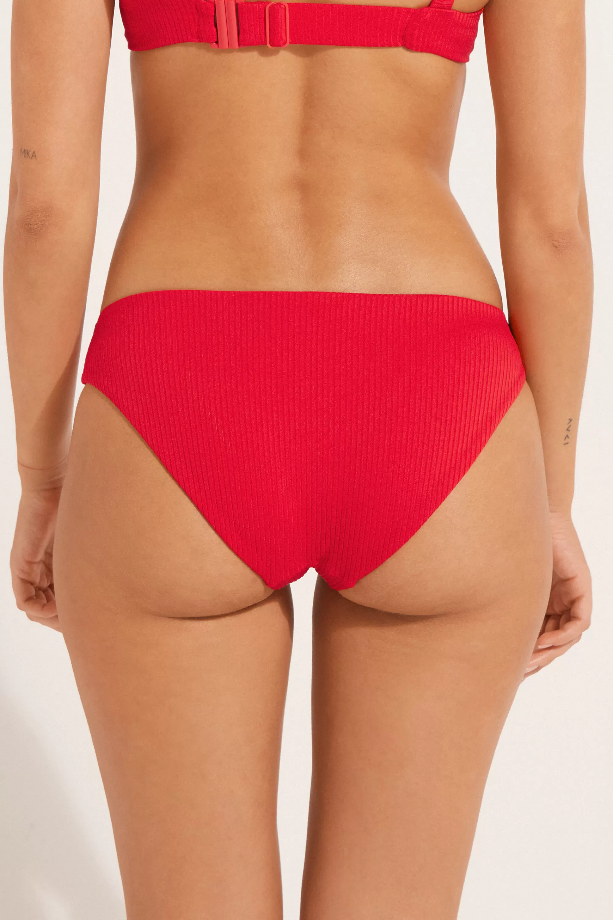 Online Bikini Slip Classico Microfibra Riciclata Costine - Slip - Donna | Bikini | Bikini Slip