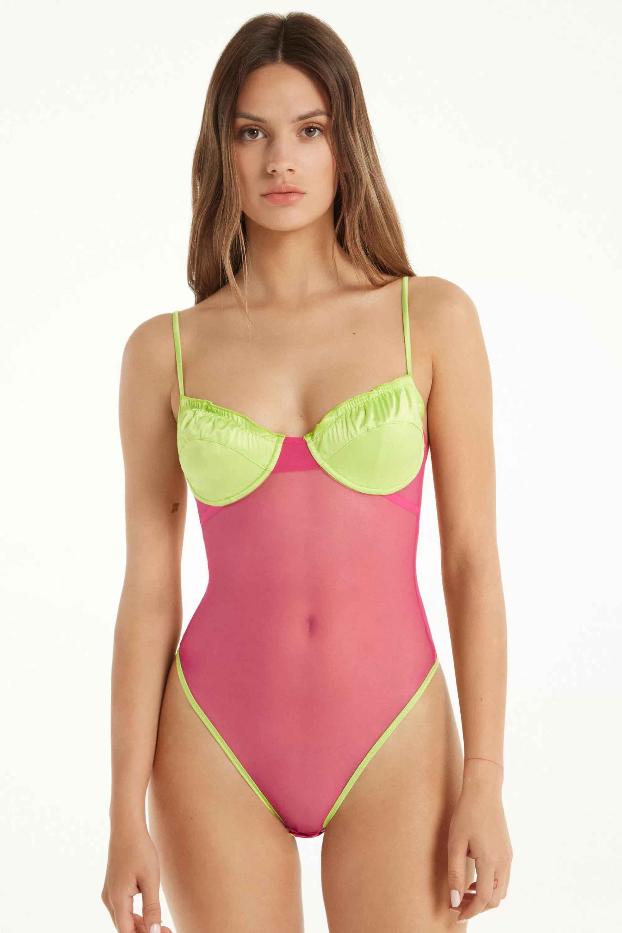 Fashion Body A Balconcino Colorful Tulle - Body Intimo - Donna | Lingerie