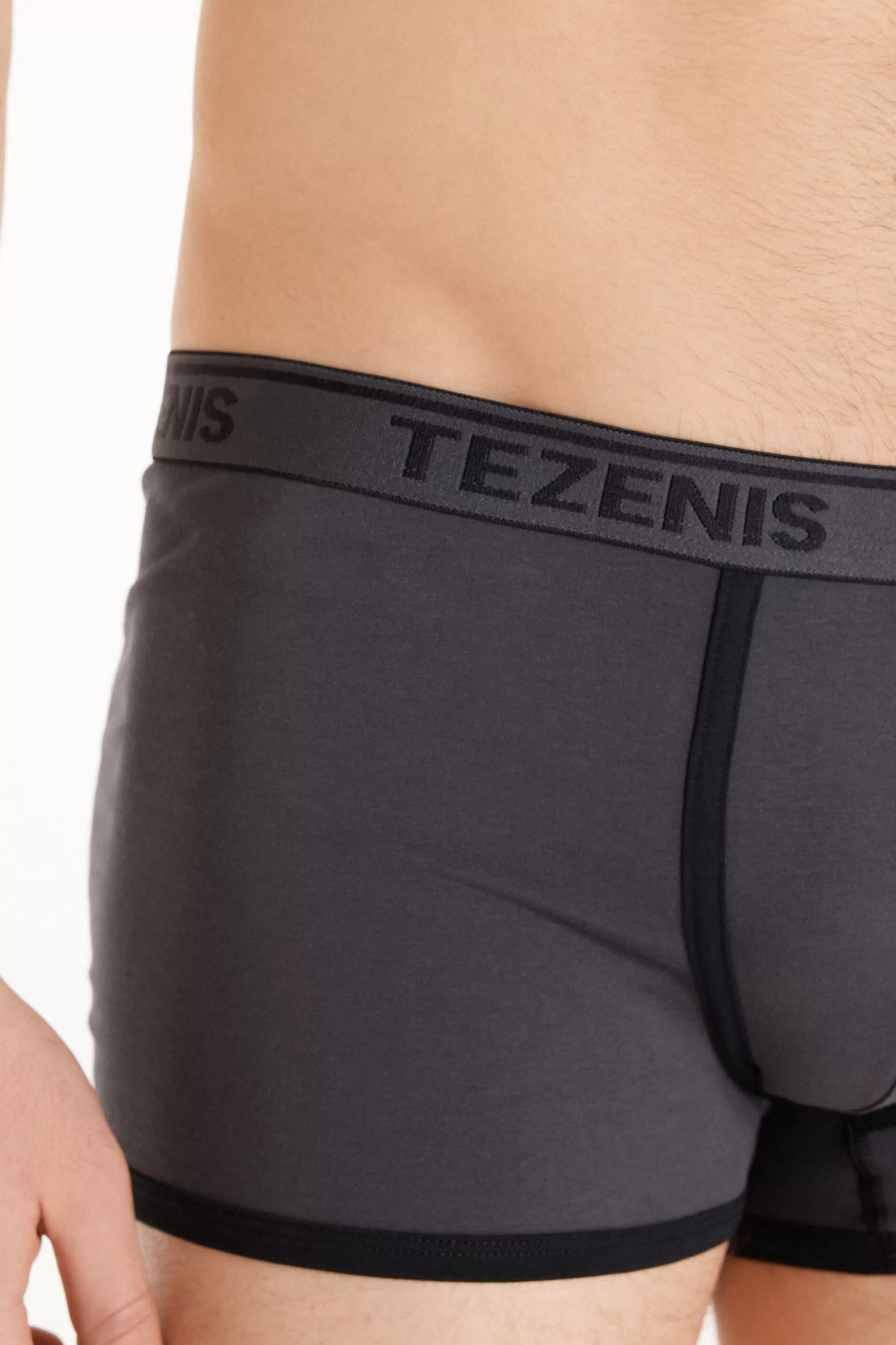 Sale Boxer In Cotone Bordi A Contrasto Con Logo - Boxer - Uomo | Boxer