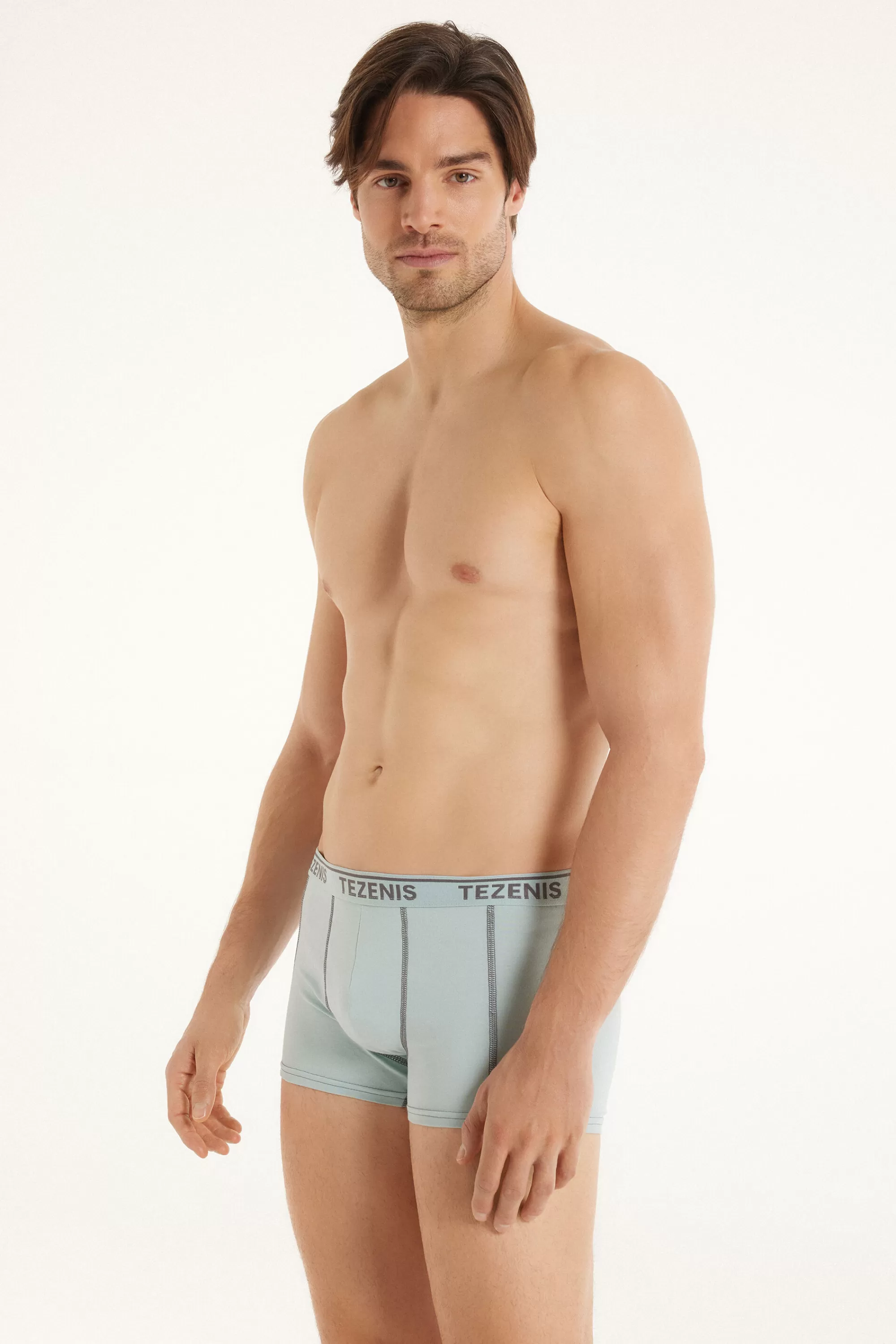 Best Sale Boxer In Cotone Cuciture A Contrasto Con Logo - Boxer - Uomo | Boxer