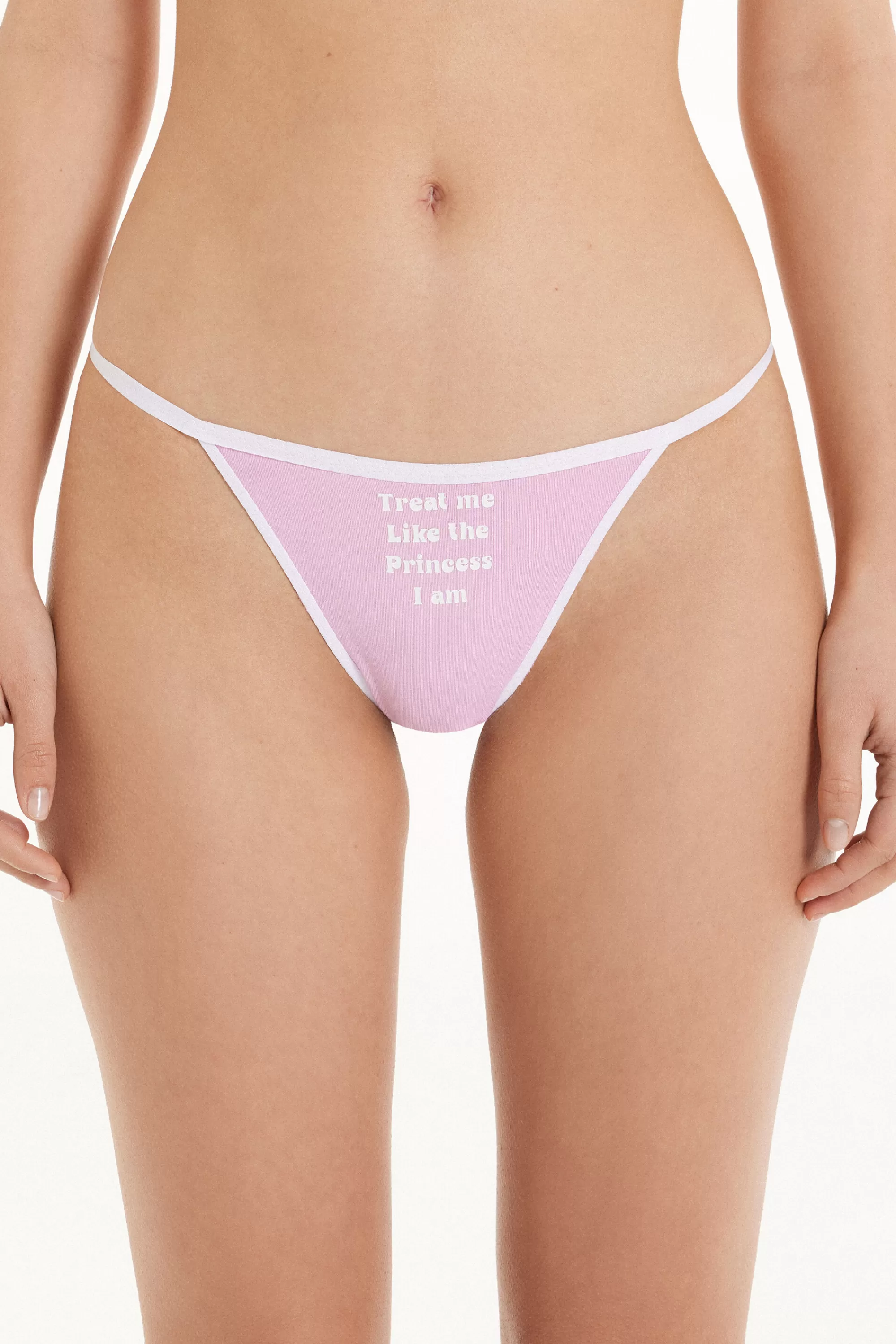 Cheap Brasiliano Con Fianchetto Tanga In Cotone Con Stampa - Brasiliana - Donna | Slip