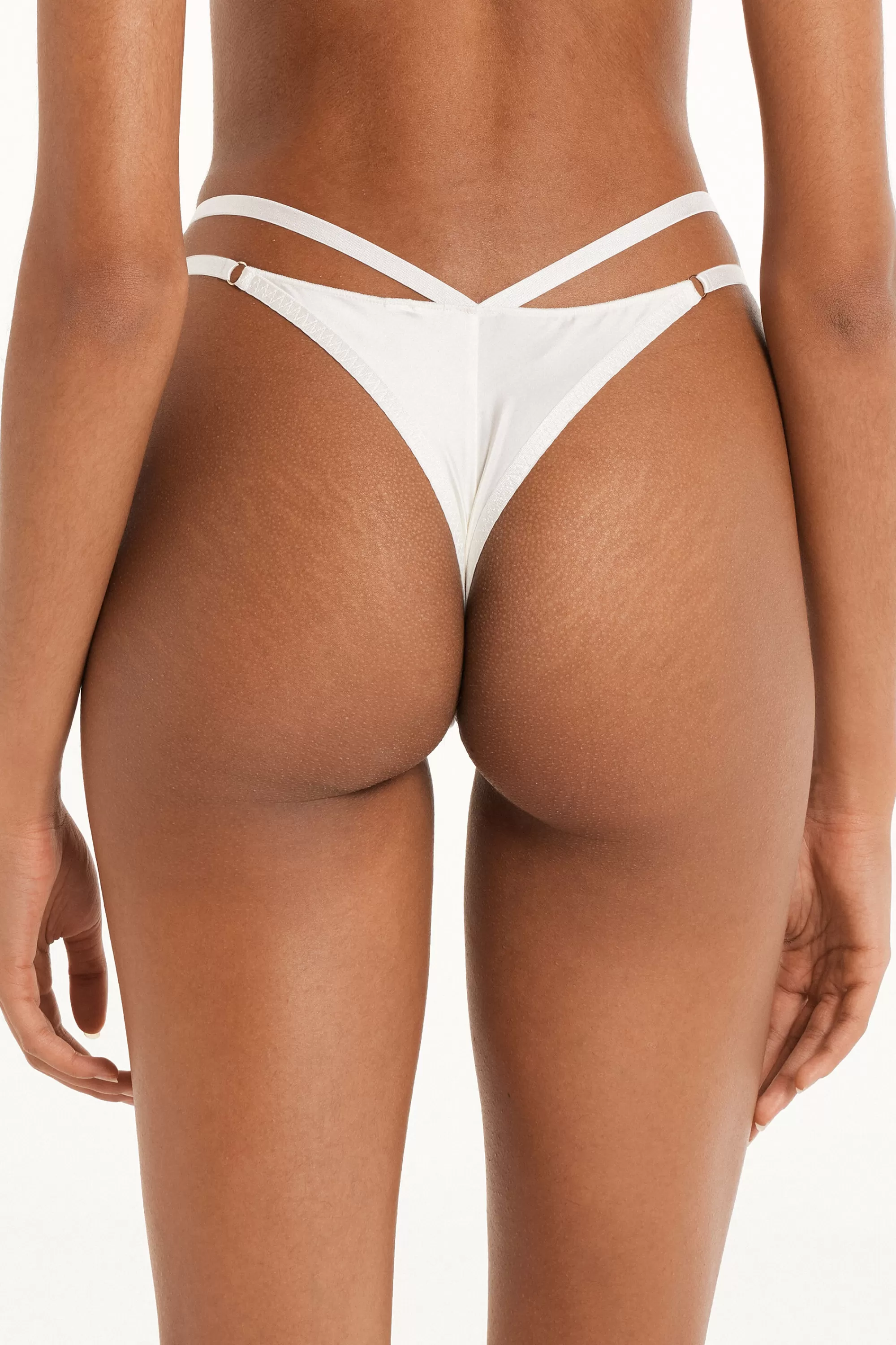 Fashion Brasiliano Con Fianchetto Tanga In Microfibra Lucida - Brasiliana - Donna | Slip
