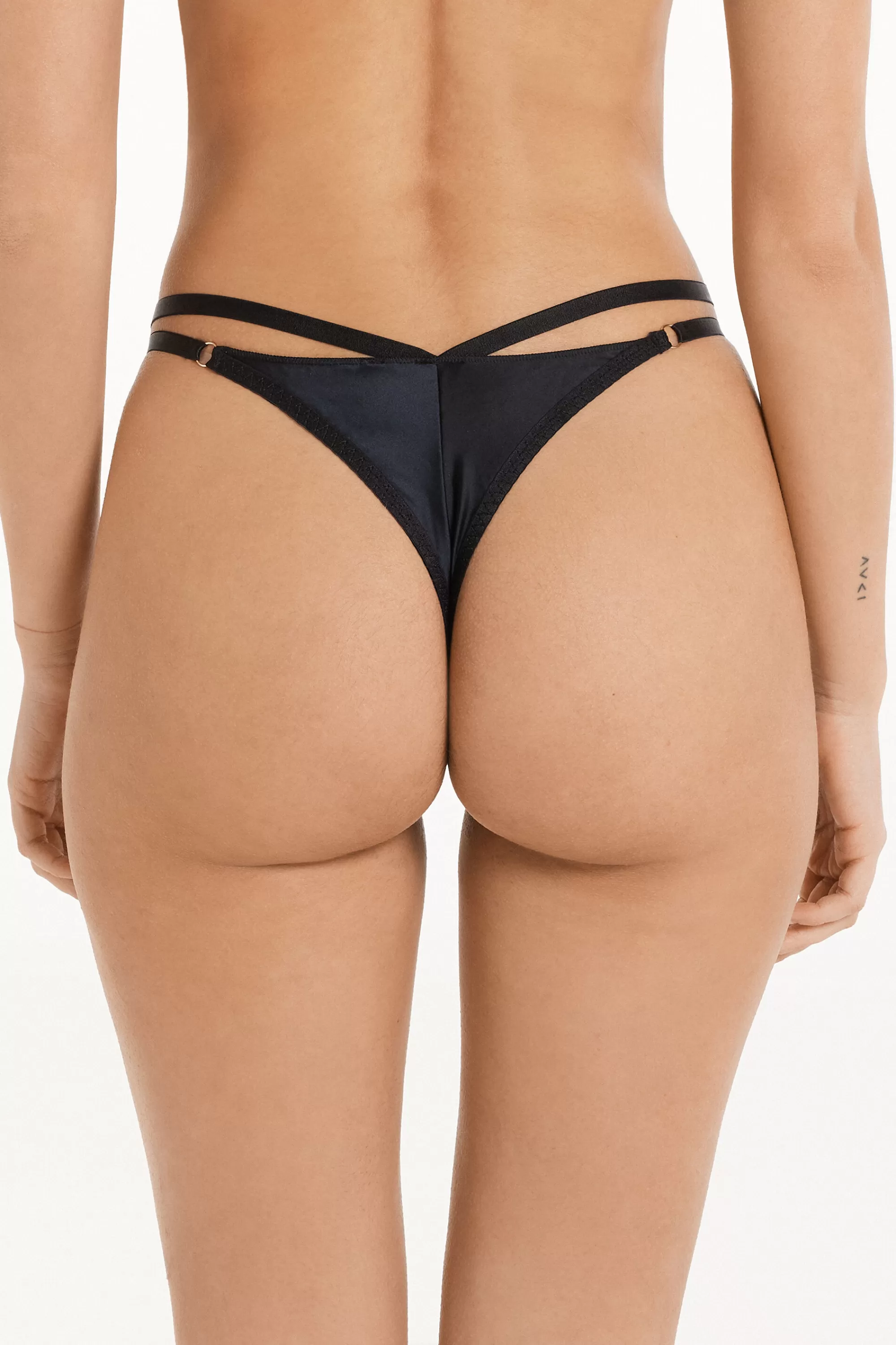 Clearance Brasiliano Con Fianchetto Tanga In Microfibra Lucida - Brasiliana - Donna | Slip