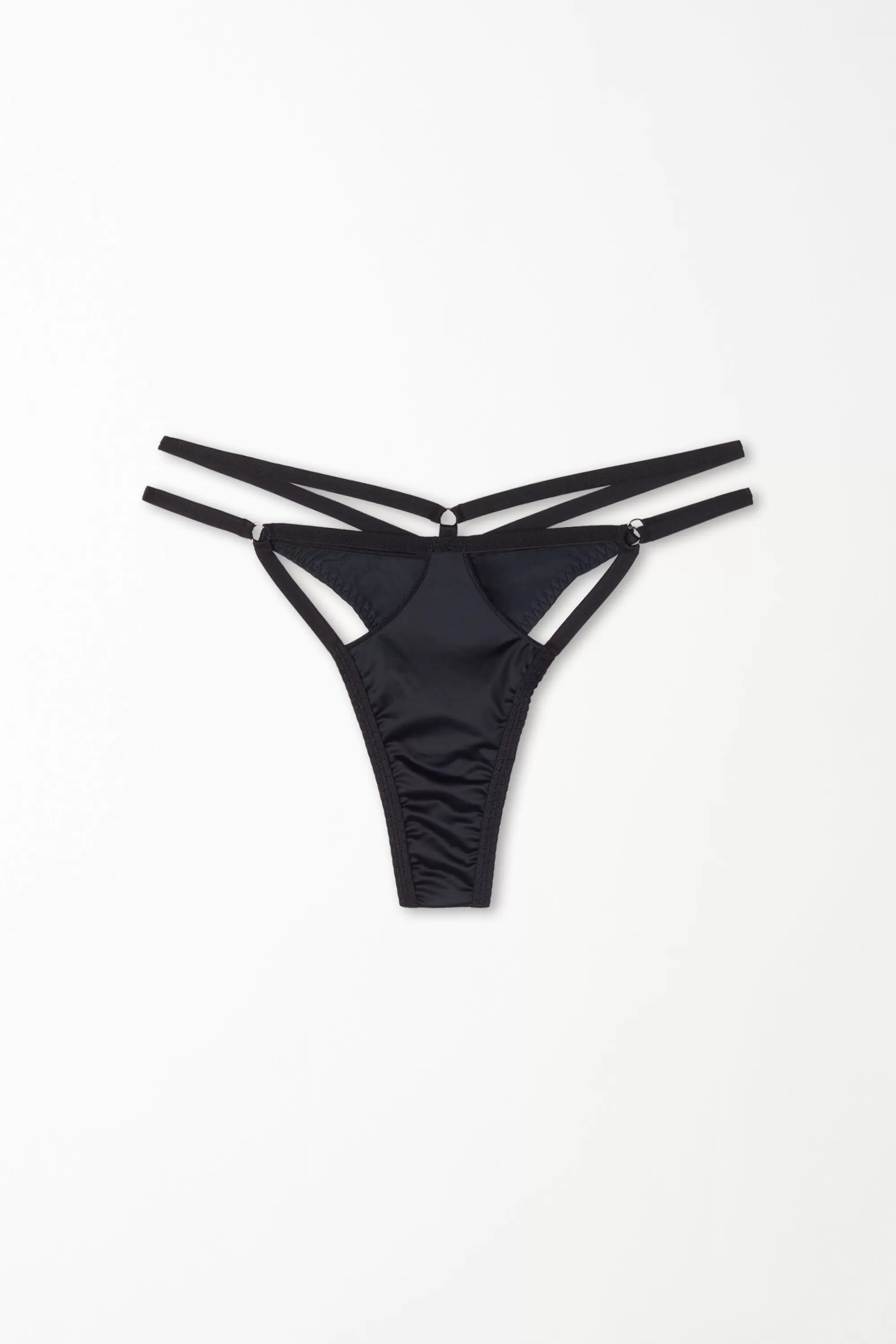 Clearance Brasiliano Con Fianchetto Tanga In Microfibra Lucida - Brasiliana - Donna | Slip