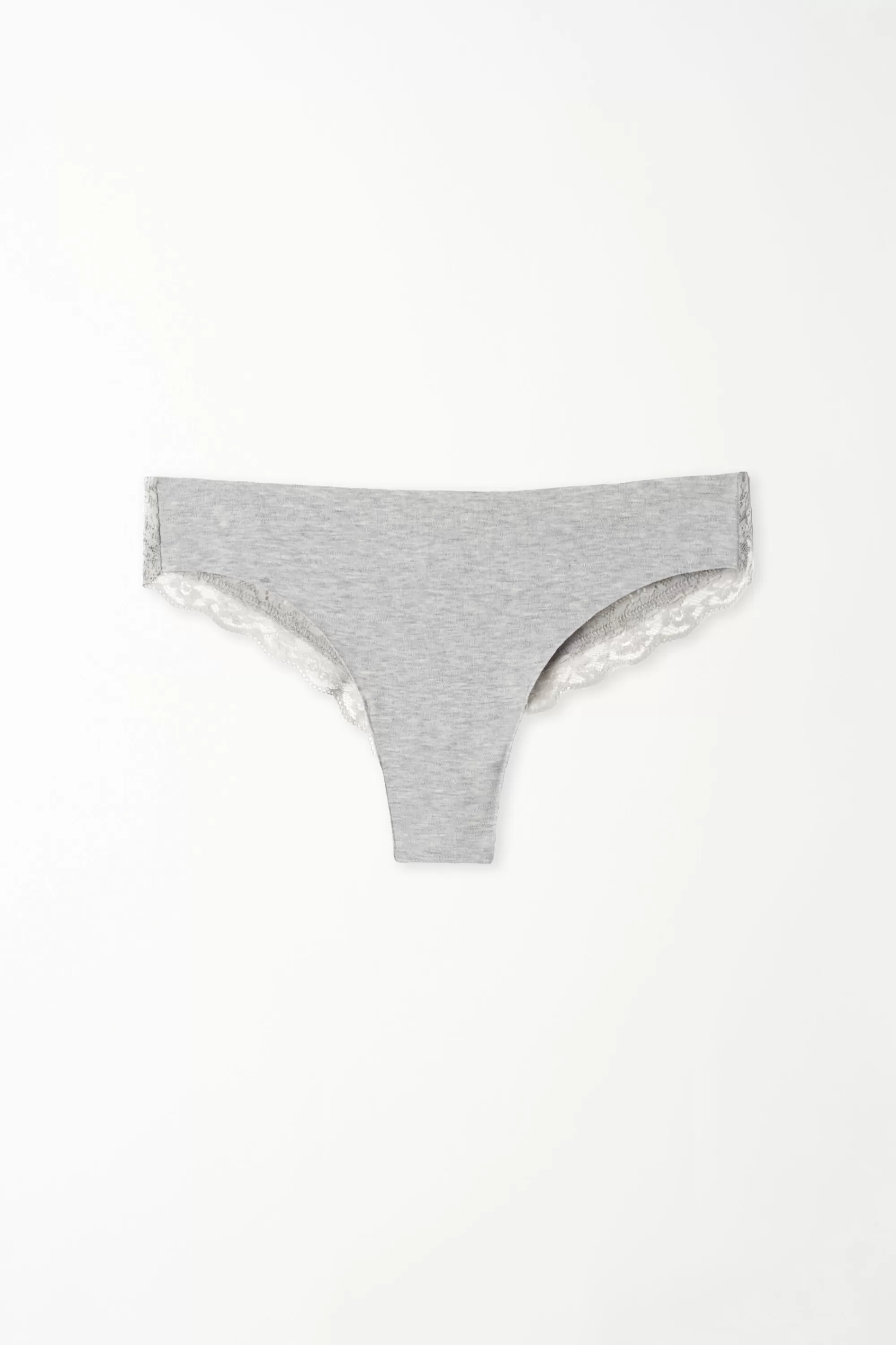 Online Brasiliano In Cotone Taglio Vivo E Pizzo Riciclato - Brasiliana - Donna | Sposa | Invisibile