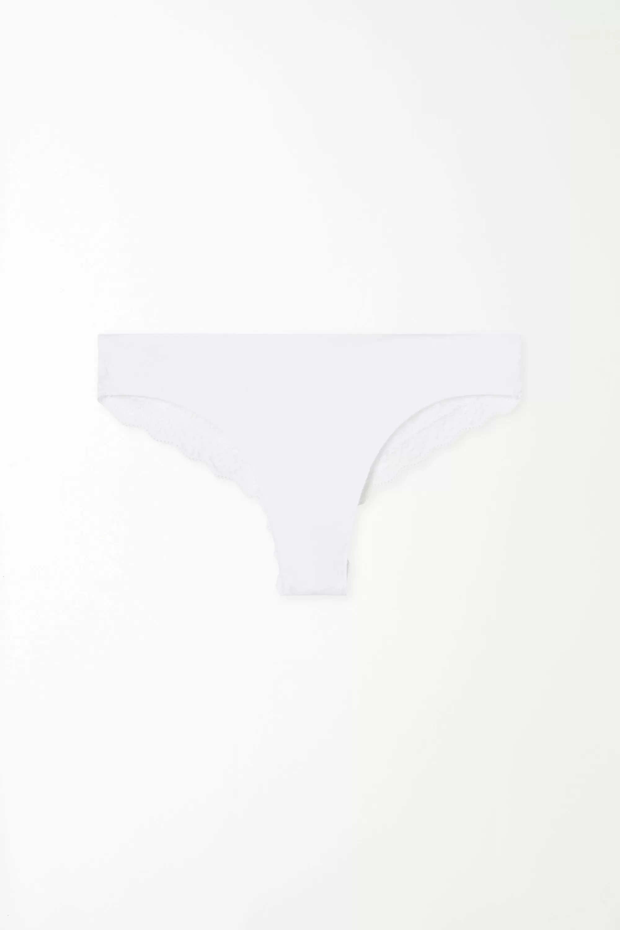 Clearance Brasiliano In Cotone Taglio Vivo E Pizzo Riciclato - Brasiliana - Donna | Sposa | Invisibile