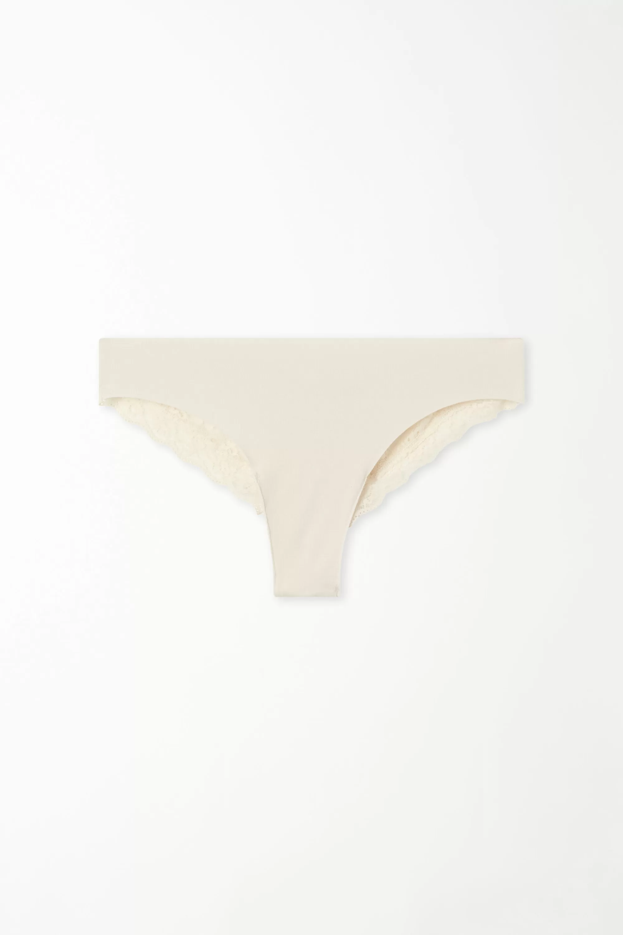 Clearance Brasiliano In Cotone Taglio Vivo E Pizzo Riciclato - Brasiliana - Donna | Sposa | Invisibile