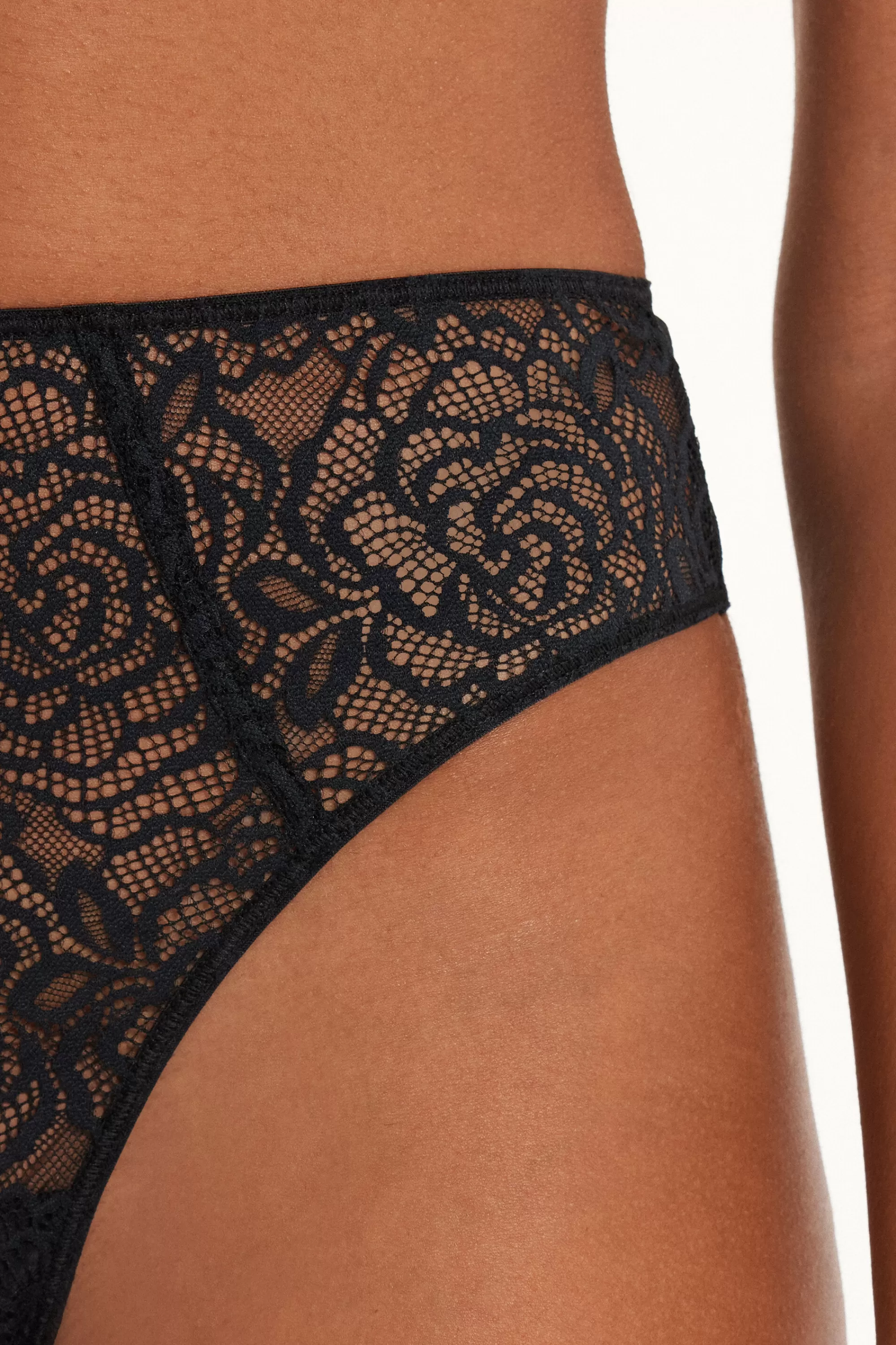 Store Brasiliano Sgambato Vita Alta After Midnight Lace - Brasiliana - Donna | Completi intimi | Slip