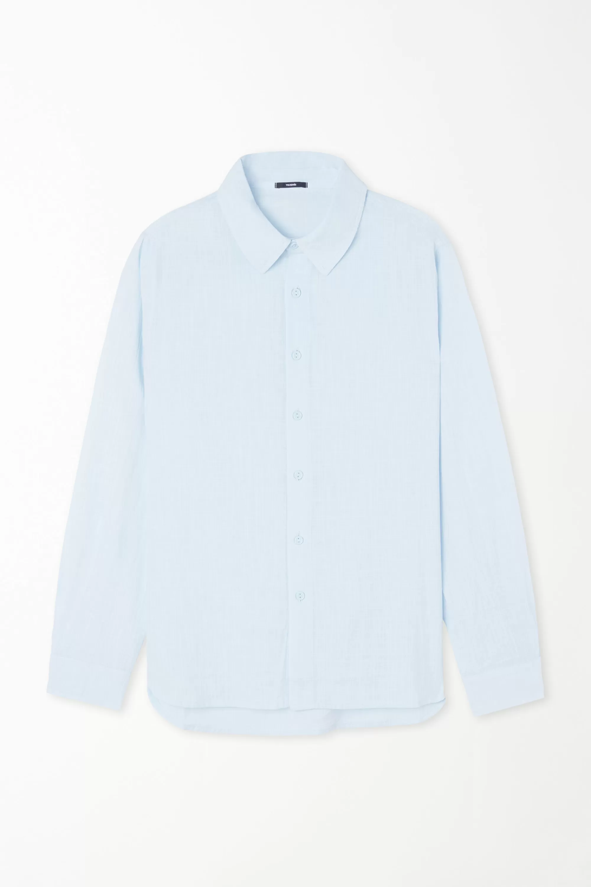 Flash Sale Camicia Manica Lunga In 100% Cotone Super Leggero - Maglie Maniche Lunghe - Uomo | Maglie maniche lunghe