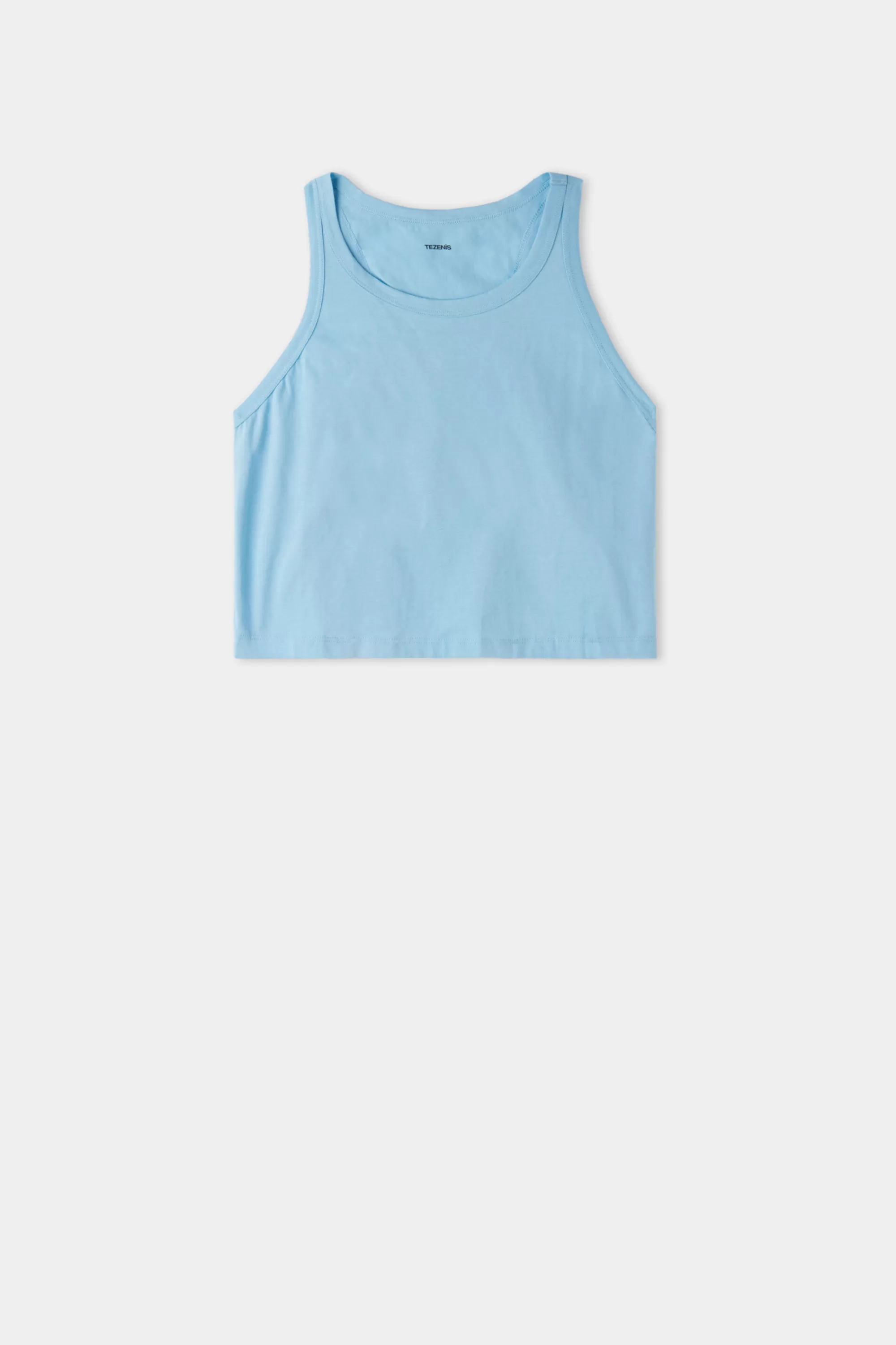 Fashion Canotta Corta In Cotone Spalle Americana - Pigiami Combinabili - Donna | Canotte e Top | Pigiami combinabili