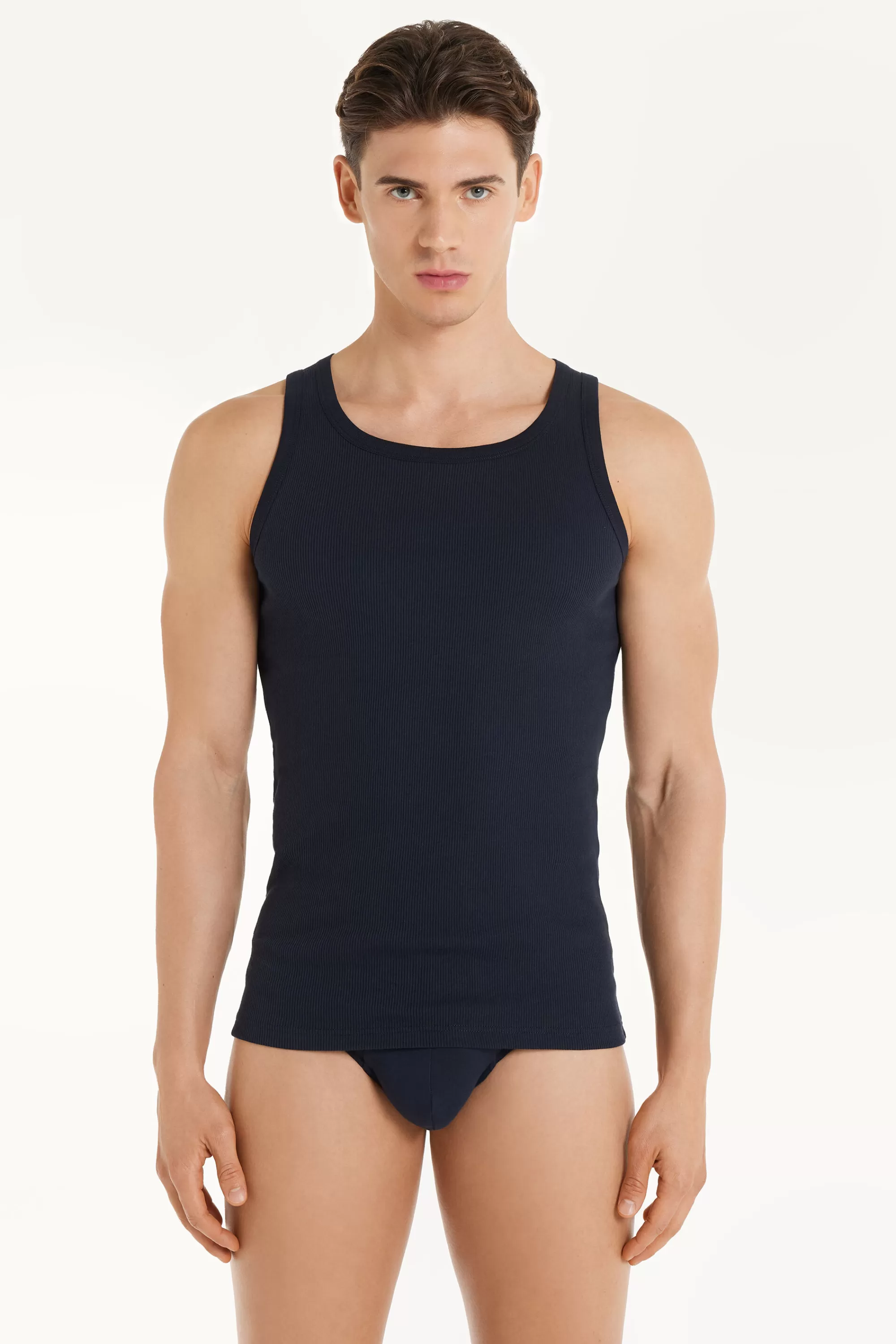 Flash Sale Canotta In Cotone A Costina - Canotte - Uomo | Canotte