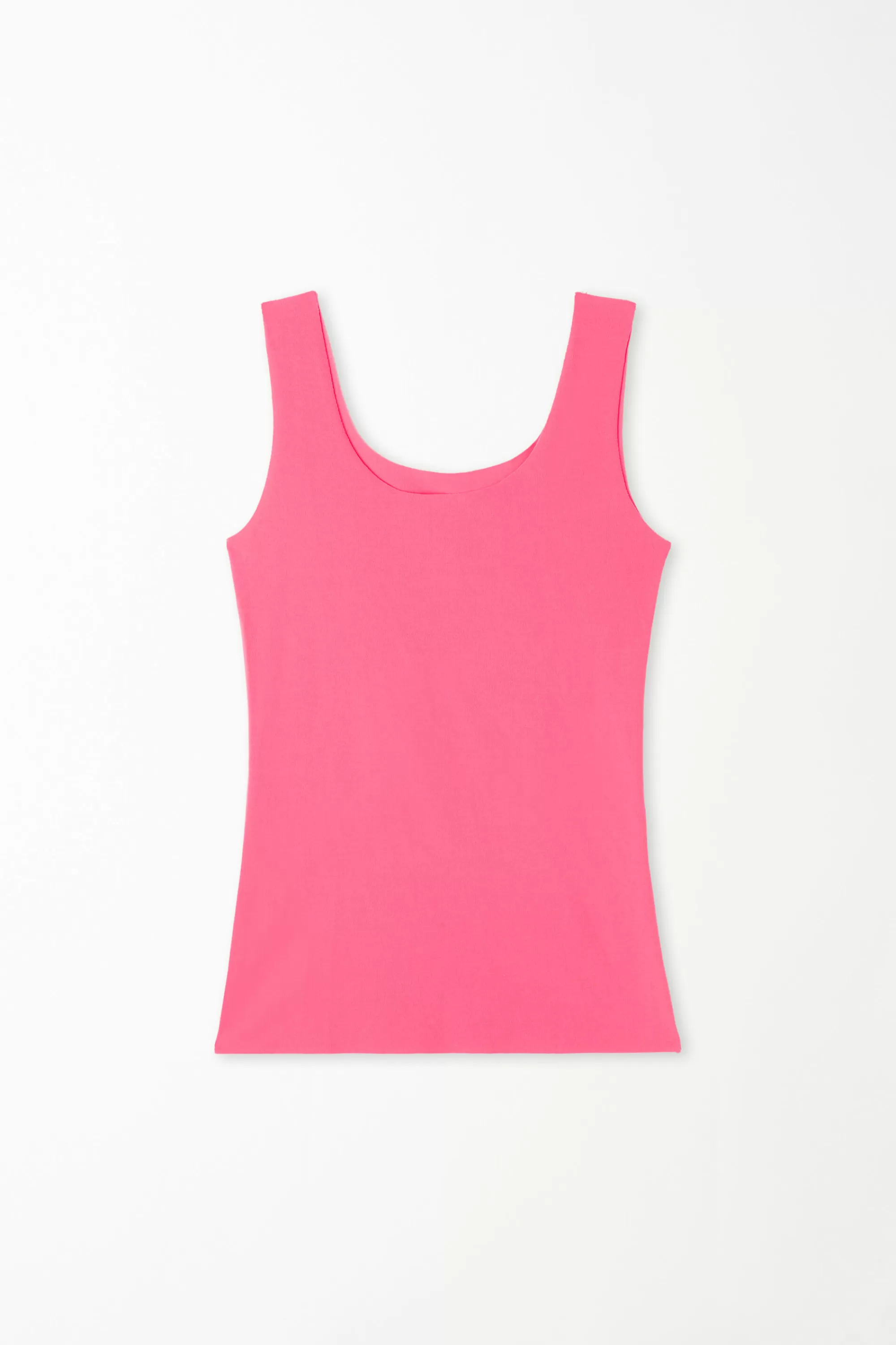 Cheap Canotta In Cotone Taglio Vivo - Canotte E Top - Donna | Top e T-shirt | Canotte e Top