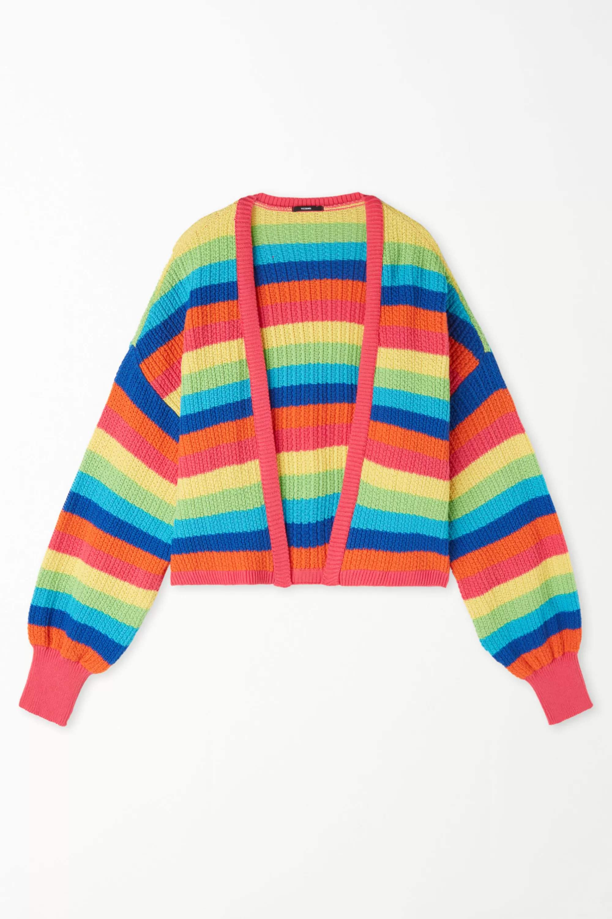 Discount Cardigan Corto Maniche Lunghe Righe Cotone Calato - Cardigan E Maglioni - Donna | Cardigan e Maglioni