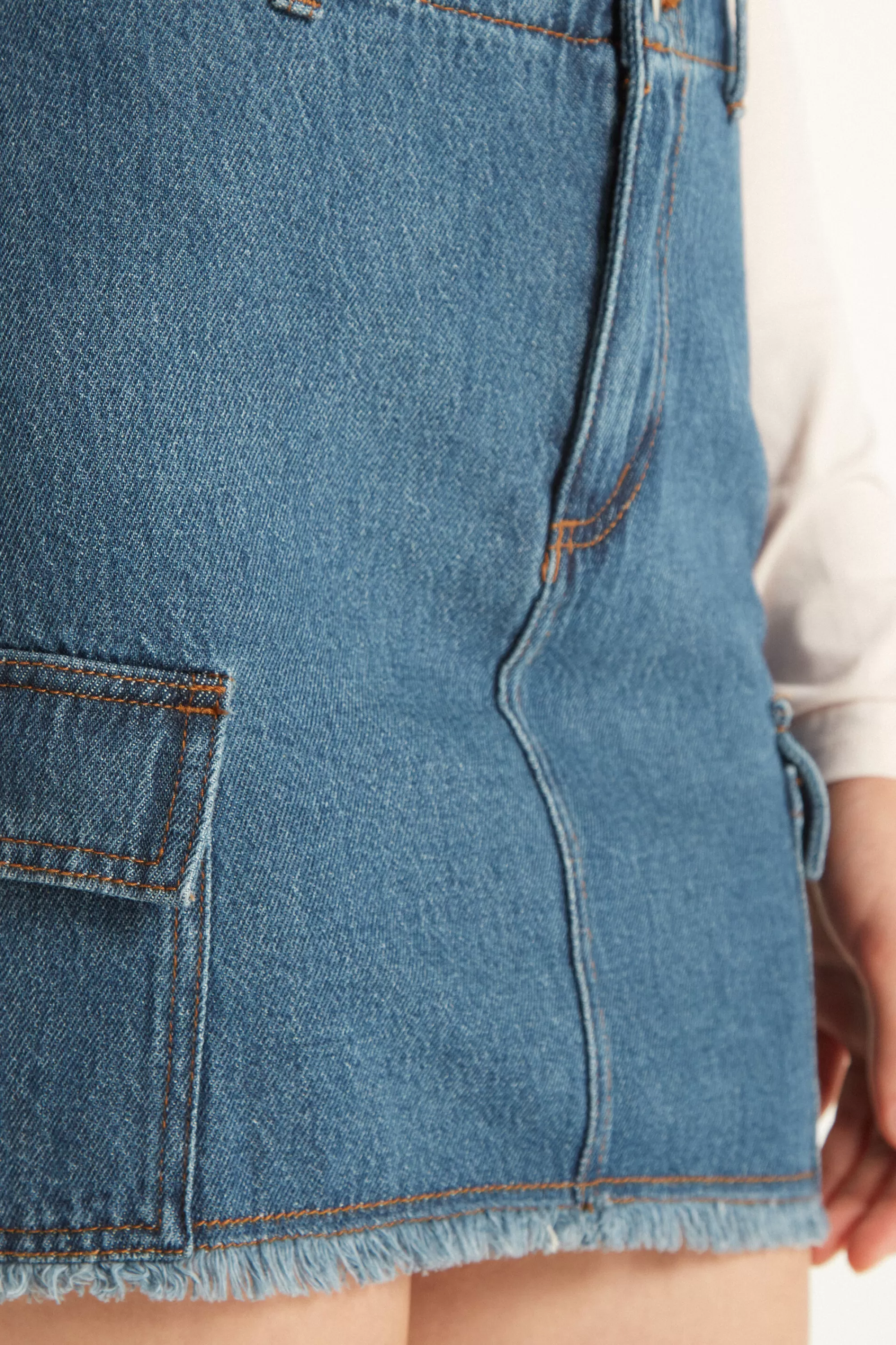 Flash Sale Gonna Corta Denim Cargo - Gonne - Donna | Gonne