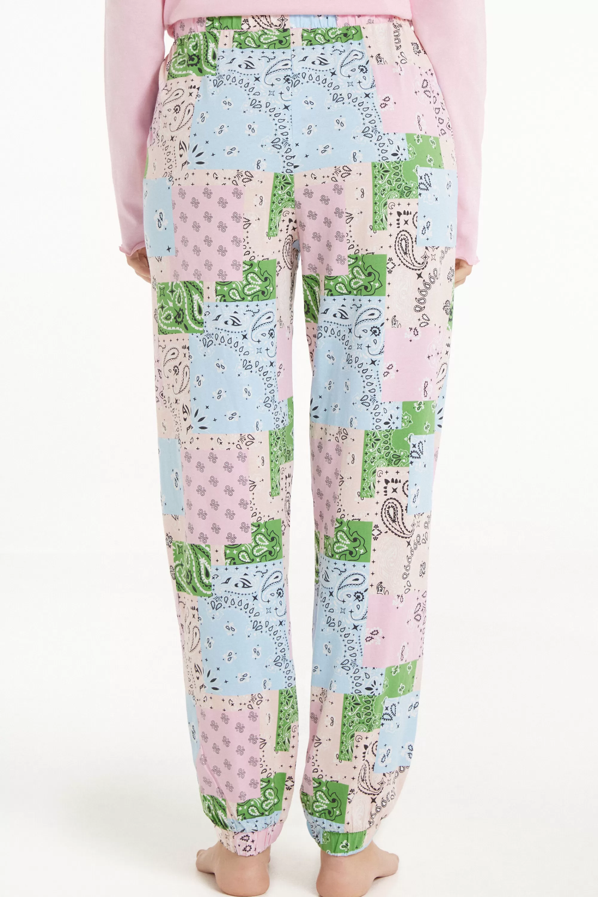 Flash Sale Jogger In Cotone Stampato - Pigiami Combinabili - Donna | Pigiami combinabili