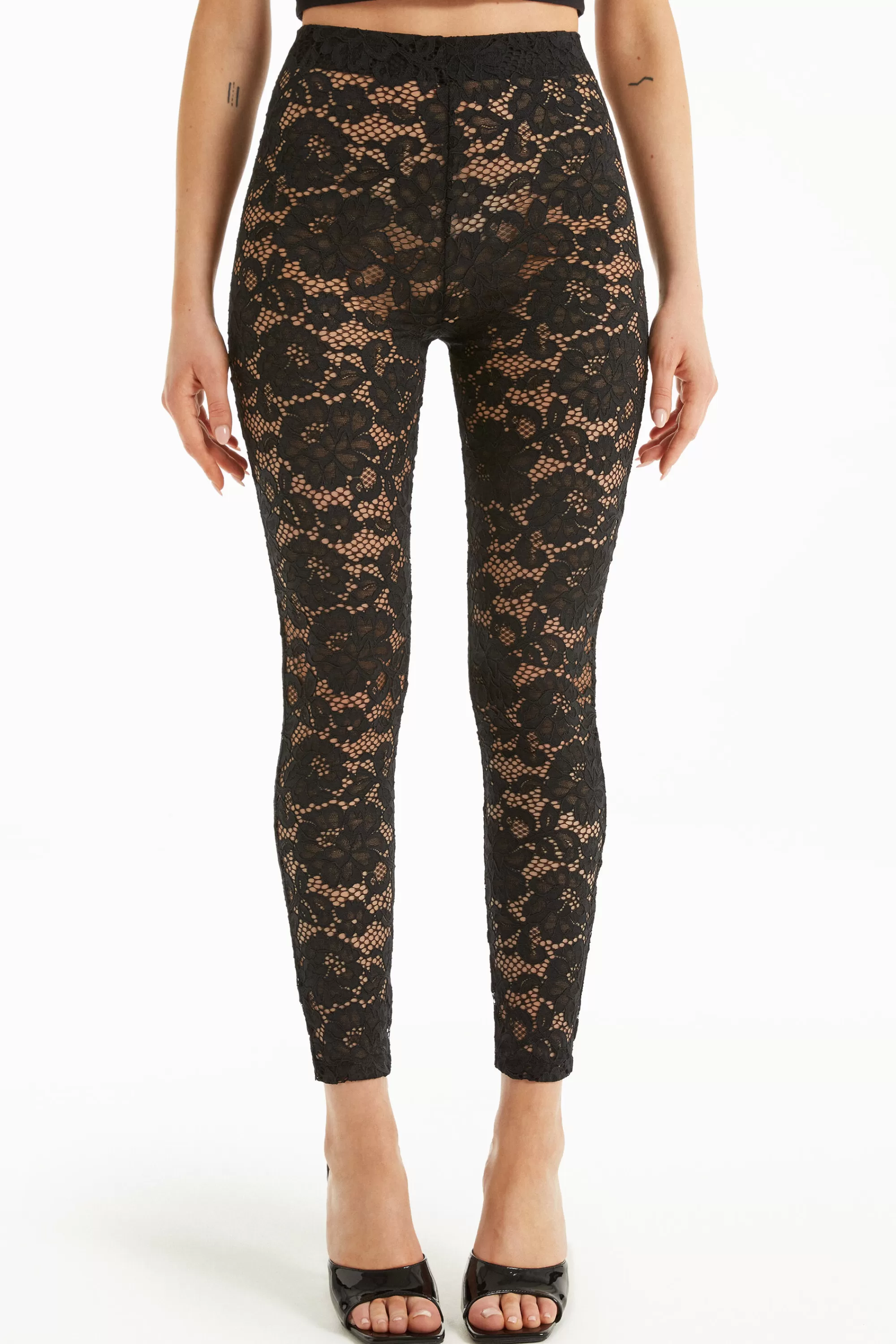 Hot Leggings Pizzo - Leggings - Donna | Leggings