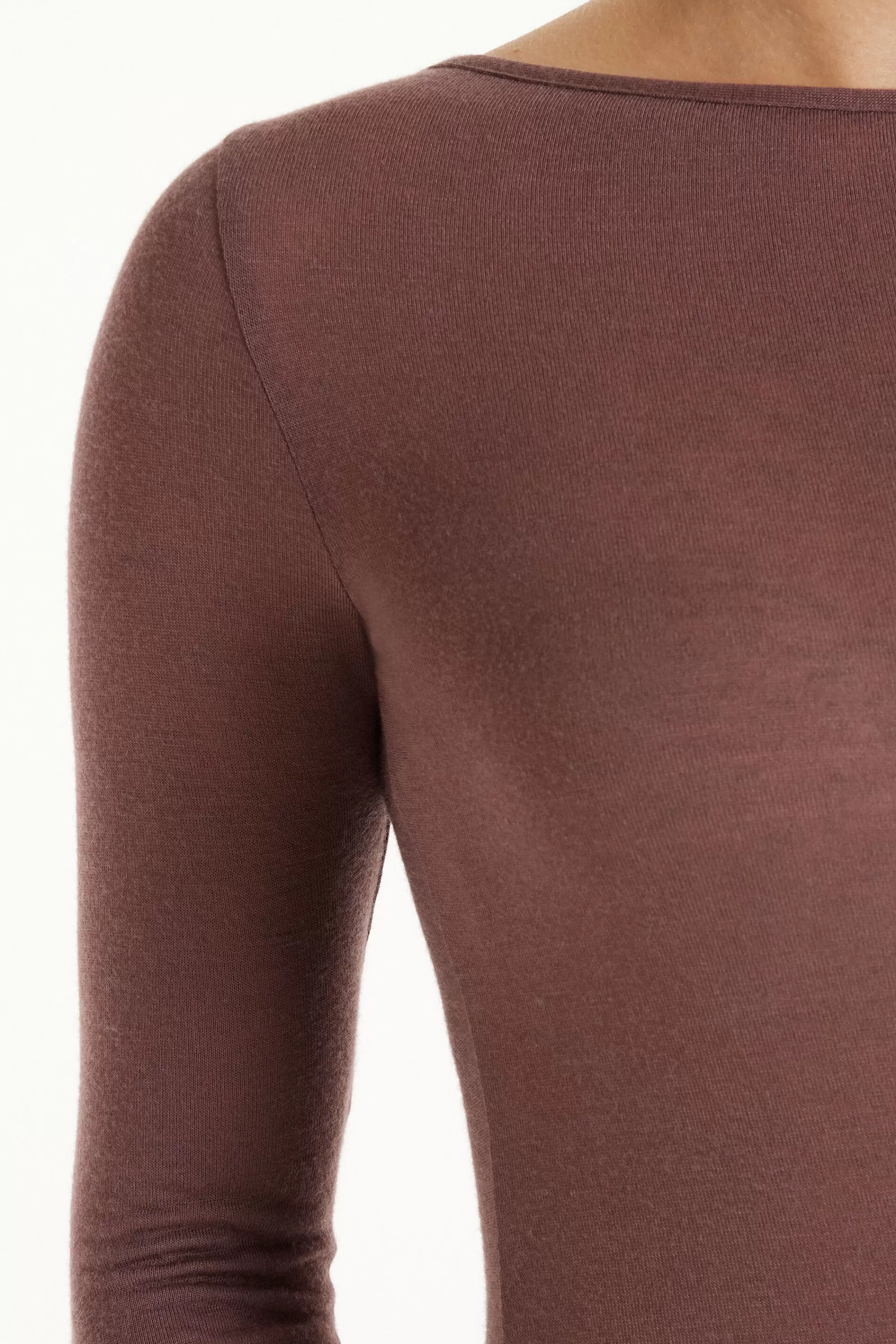 Best Maglia Con Scollo A Barchetta In Viscosa E Lana Merino - Cardigan E Maglioni - Donna | Maglie termiche | Cardigan e Maglioni