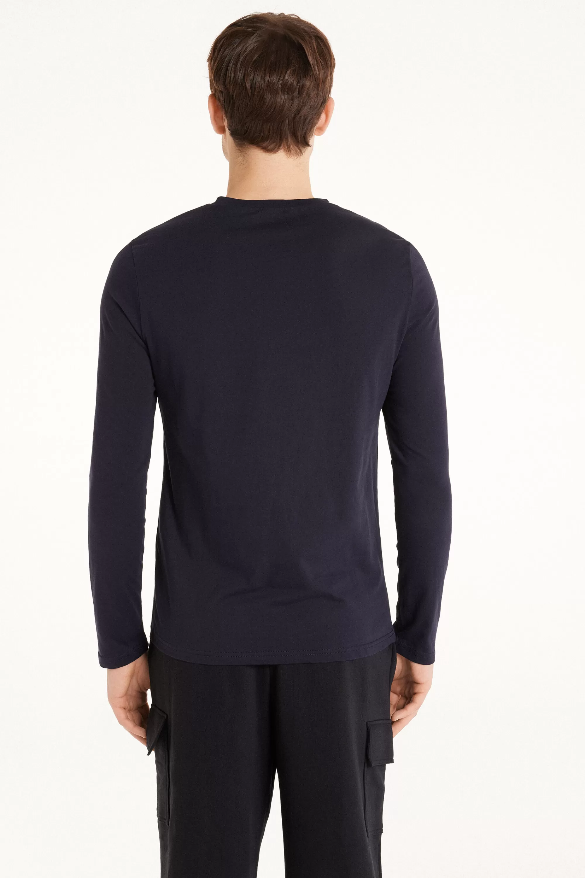 Clearance Maglia Girocollo Manica Lunga Cotone - Maglie Maniche Lunghe - Uomo | Maglie maniche lunghe