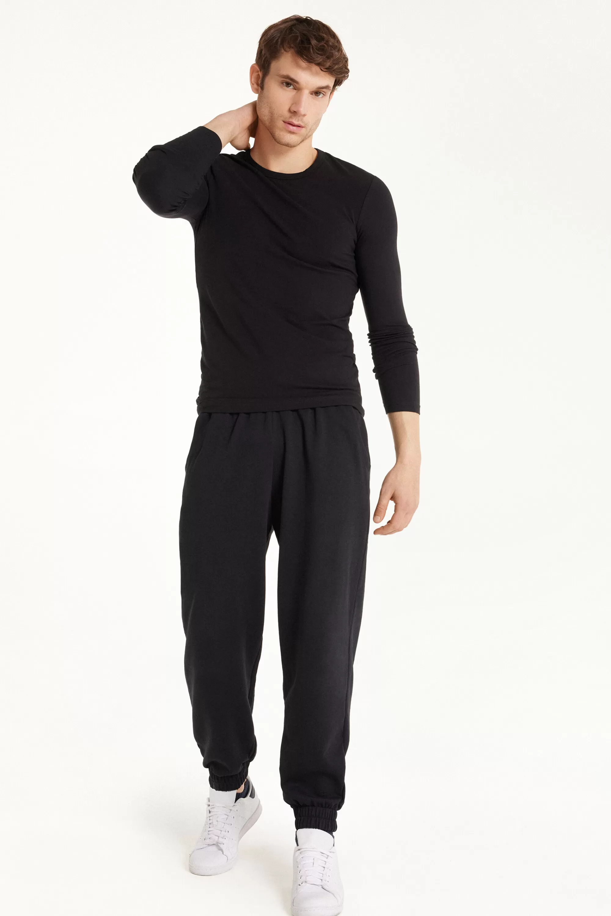 Shop Maglia Manica Lunga Girocollo Cotone Termico - Maglie Maniche Lunghe - Uomo | Maglie termiche | Maglie maniche lunghe