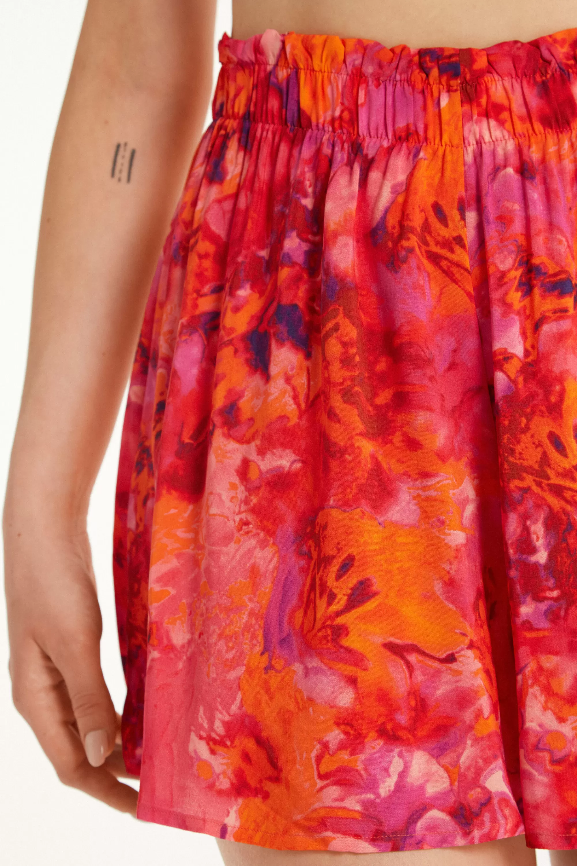 Outlet Pantagonna In Tela Di Viscosa - Shorts - Donna | Shorts