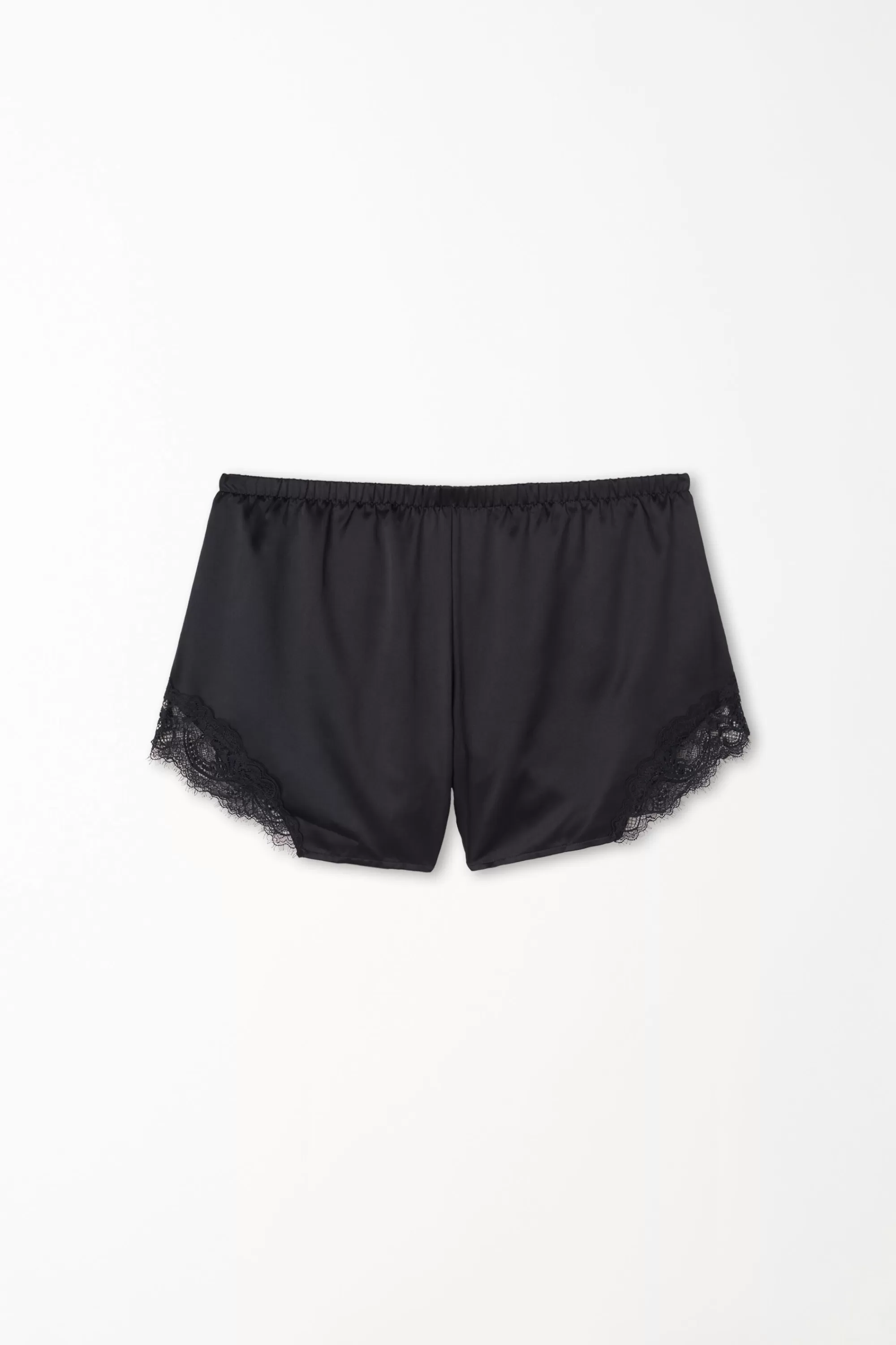Hot Pantaloncino Corto In Raso E Pizzo - Pigiami Combinabili - Donna | Shorts | Pigiami combinabili