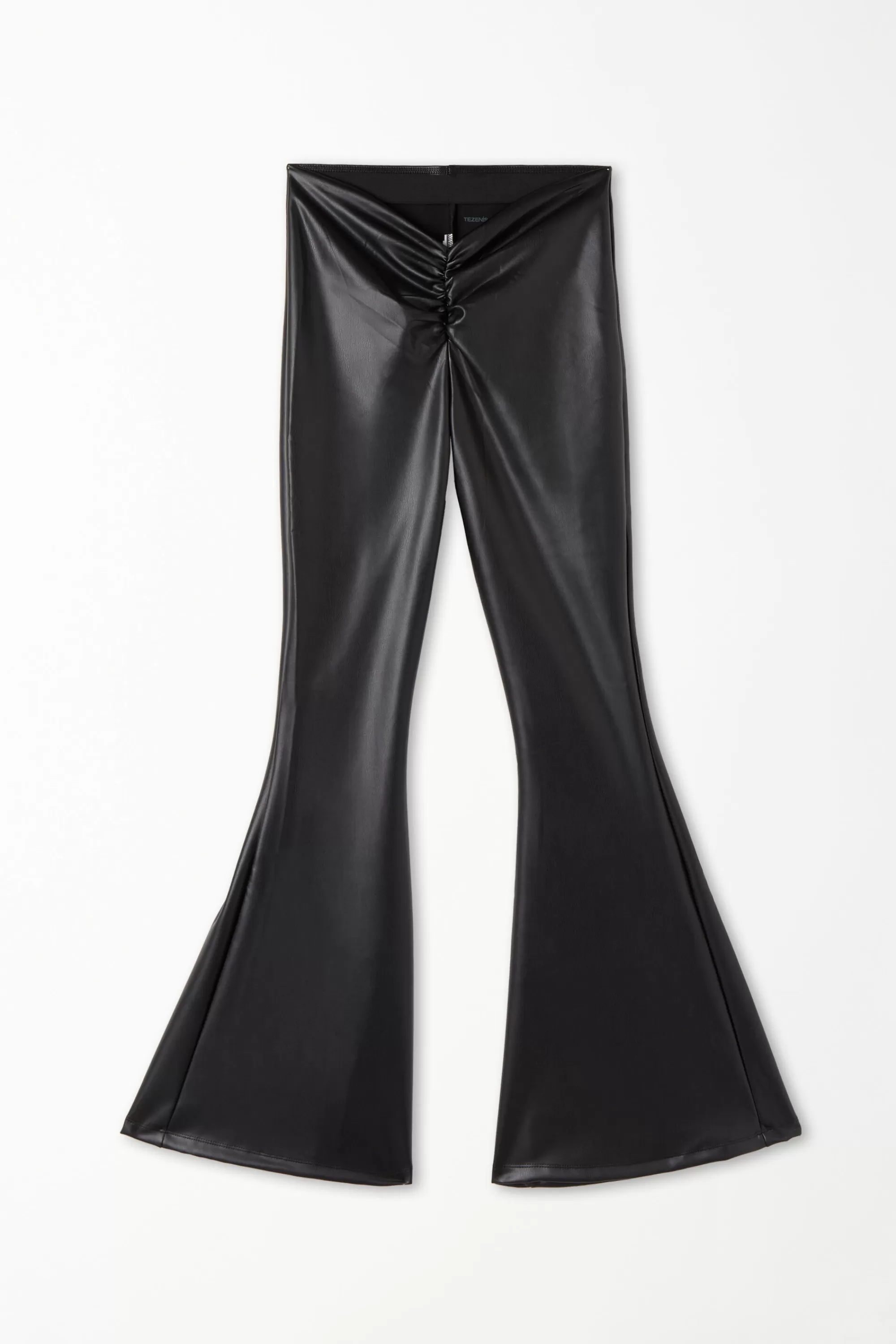 Cheap Pantalone Flare Effetto Spalmato Con Arriccio In Vita - Pantaloni - Donna | Pantaloni