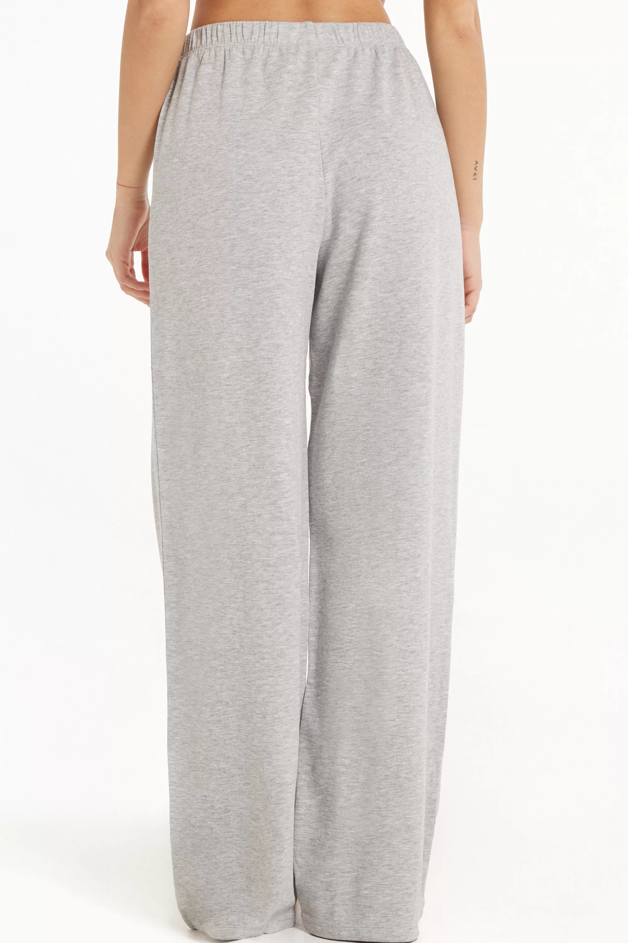 Discount Pantalone Lungo A Palazzo In Felpa Di Cotone Comfy - Pigiami Combinabili - Donna | Felpe | Pigiami combinabili