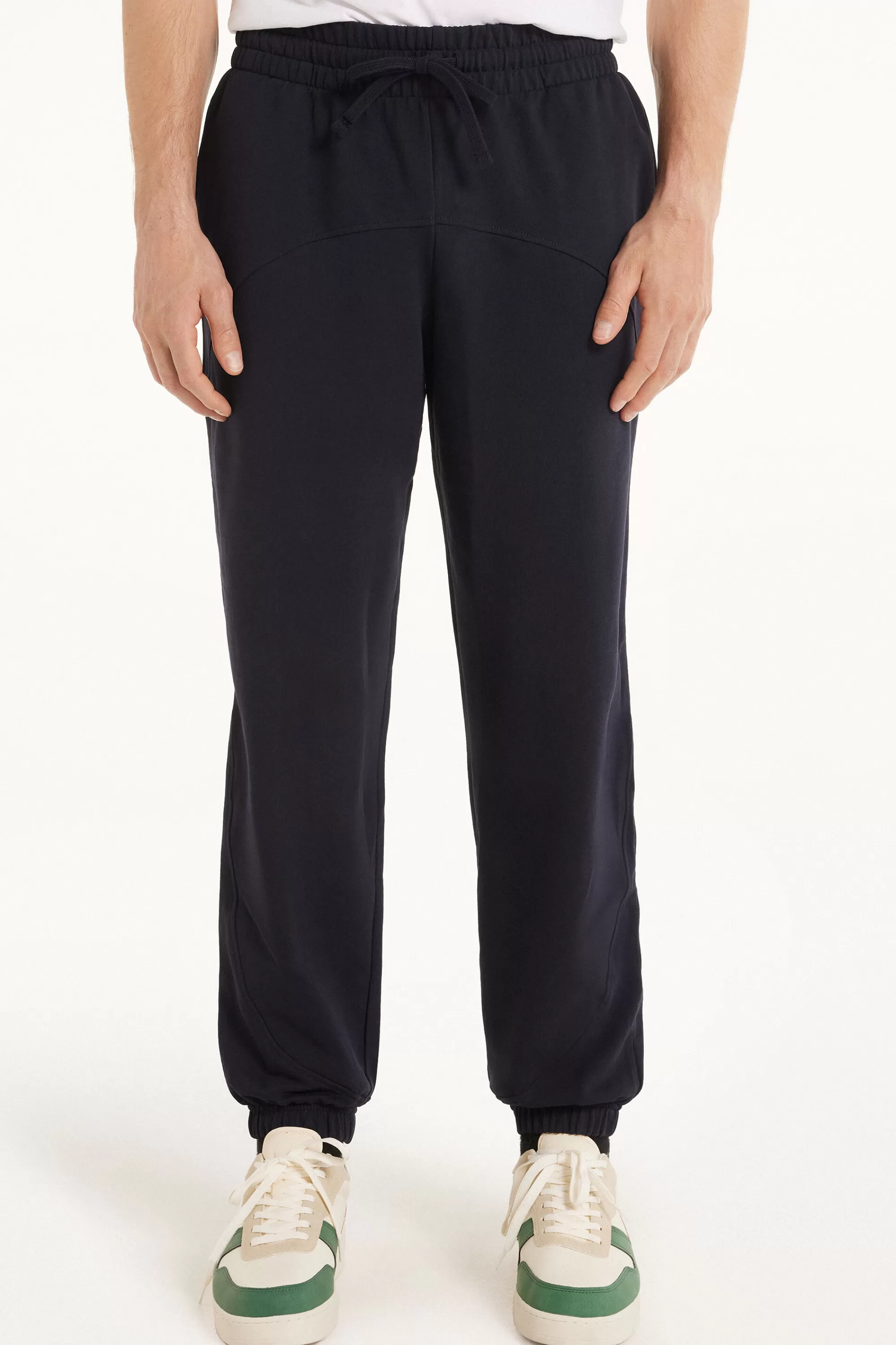 Outlet Pantalone Lungo Felpa Con Tasche E Coulisse Basic - Pantaloni Lunghi - Uomo | Tute | Pantaloni lunghi