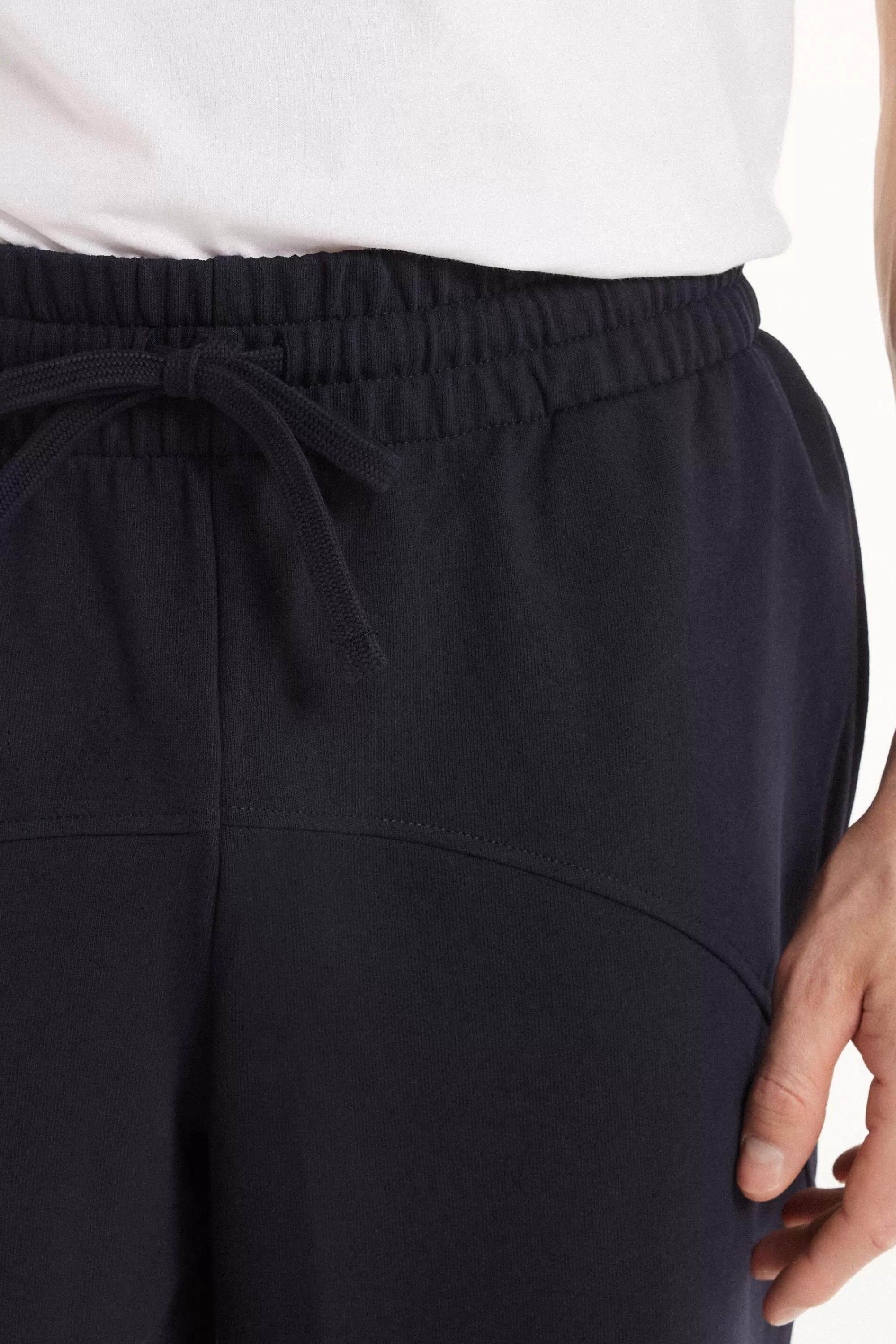 Outlet Pantalone Lungo Felpa Con Tasche E Coulisse Basic - Pantaloni Lunghi - Uomo | Tute | Pantaloni lunghi