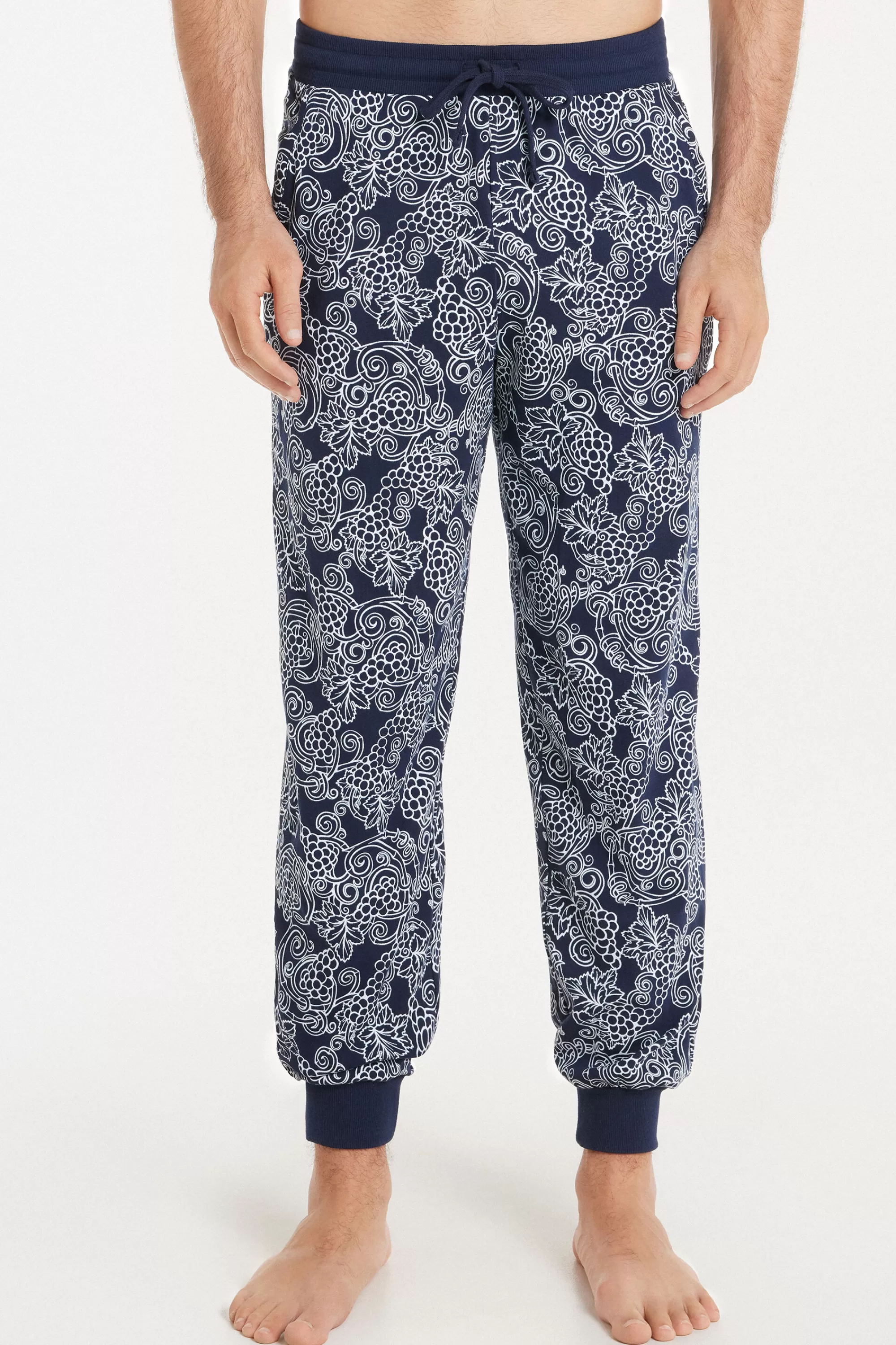 Clearance Pantalone Lungo In Cotone Con Coulisse - Pigiami Lunghi - Uomo | Pantaloni lunghi | Pigiami lunghi