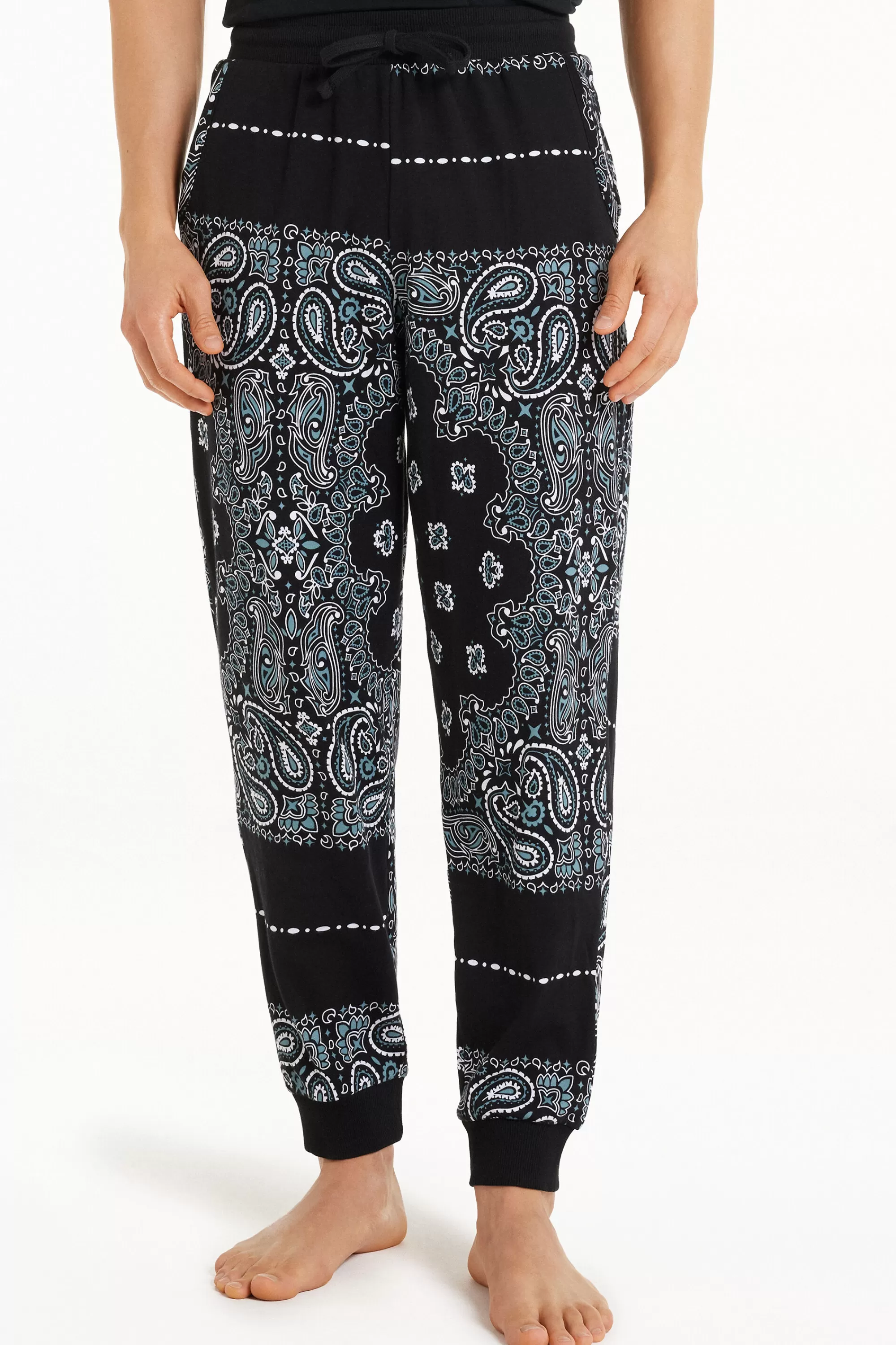 Fashion Pantalone Lungo In Cotone Con Coulisse - Pigiami Lunghi - Uomo | Pantaloni lunghi | Pigiami lunghi