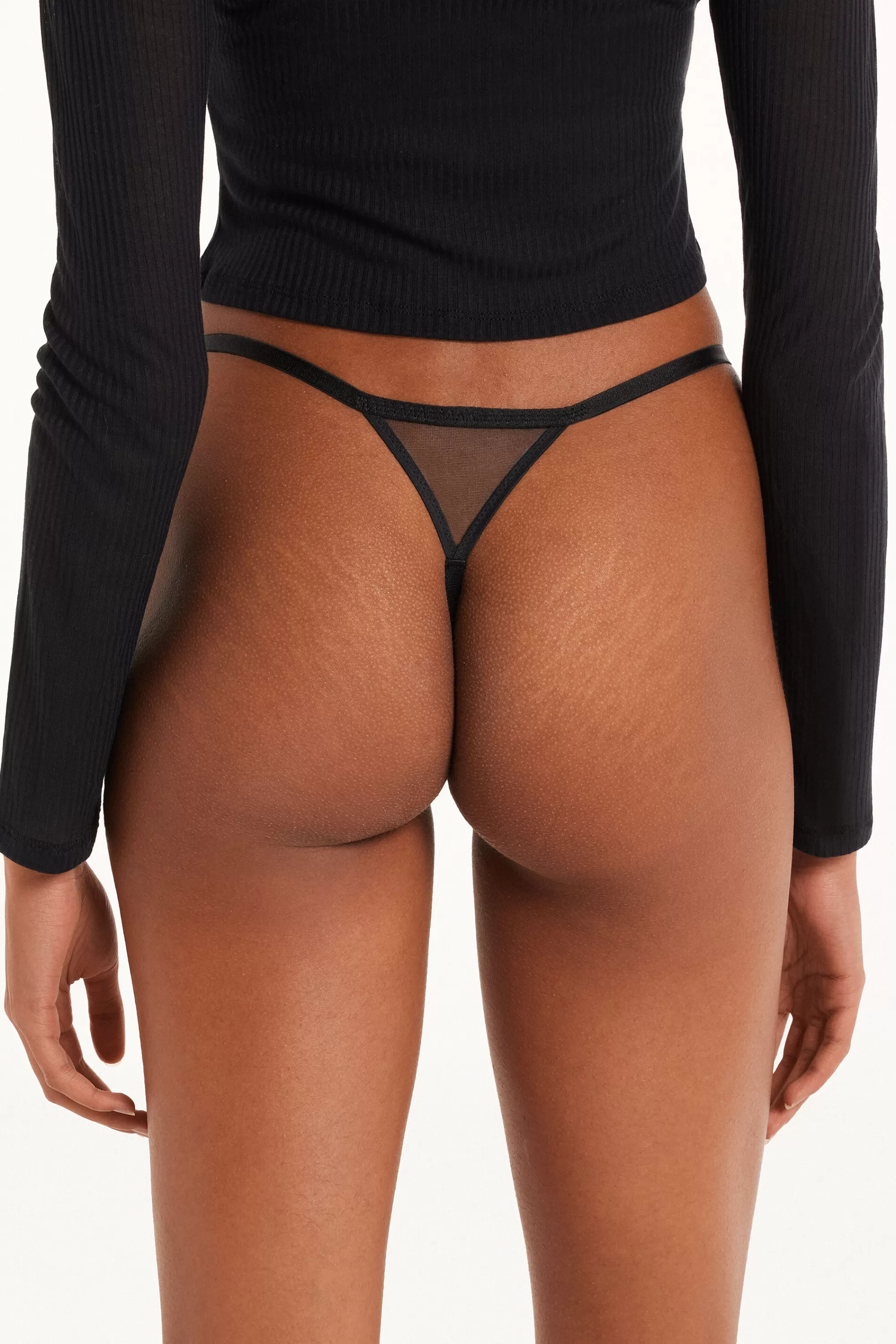 New Perizoma Con Fianchetto Tanga In Tulle - Perizoma E Tanga - Donna | Slip