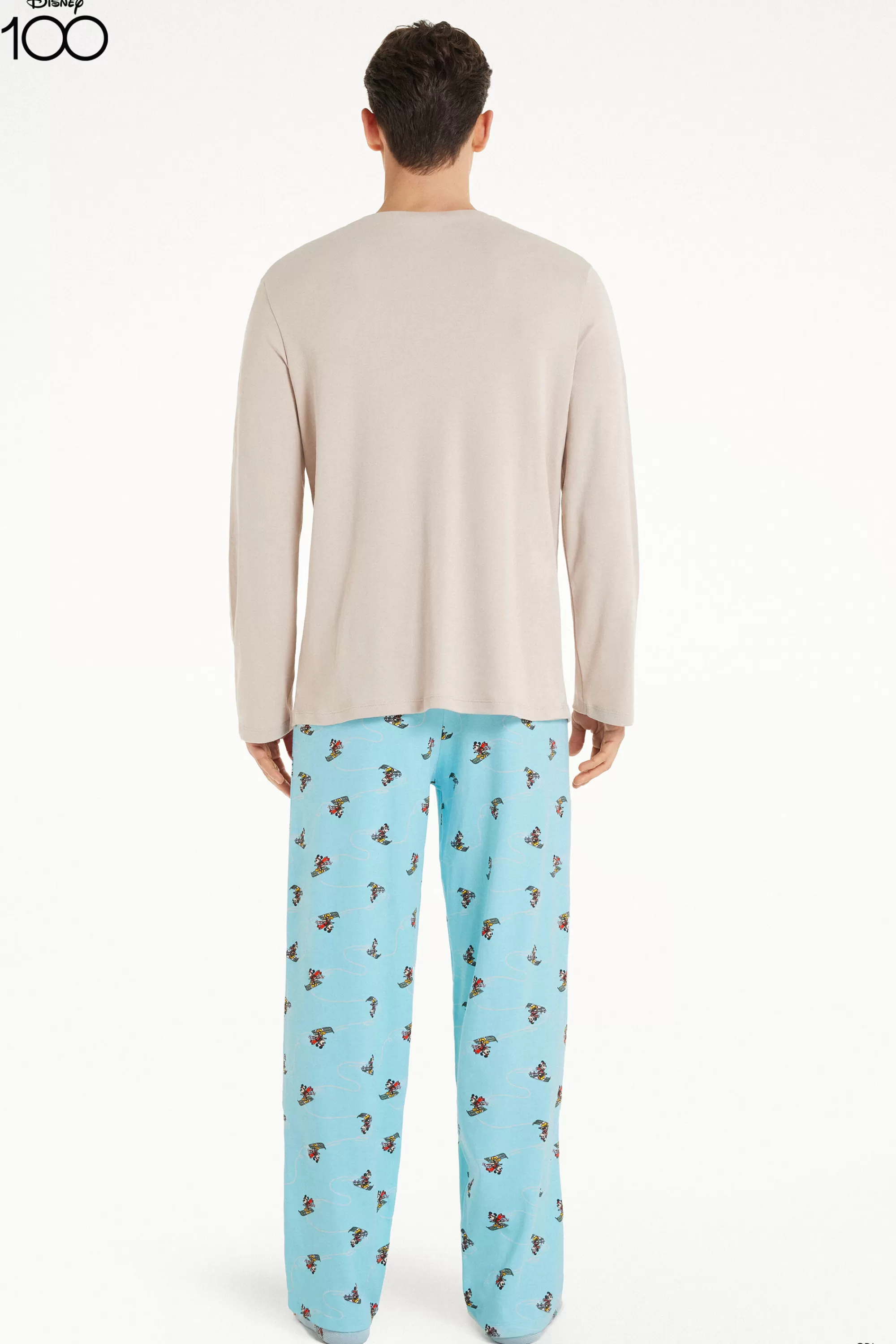 Fashion Pigiama Lungo In Cotone Pesante Disney Uomo - Pigiami Lunghi - Uomo | Pigiami lunghi