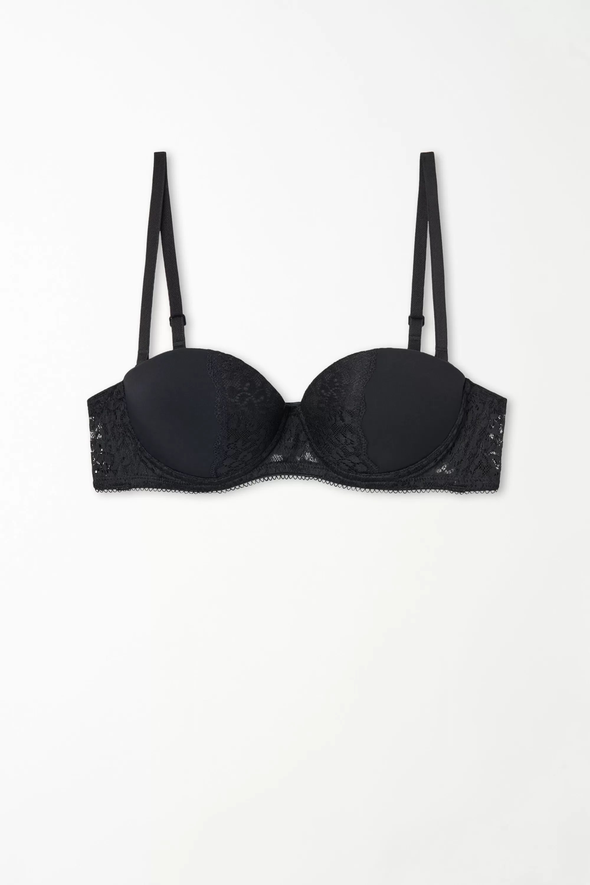 Best Sale Reggiseno A Fascia Super Imbottito Madrid In Microfibra E Pizzo Riciclato - Fascia E Senza Spalline - Donna | Sposa | Invisibile