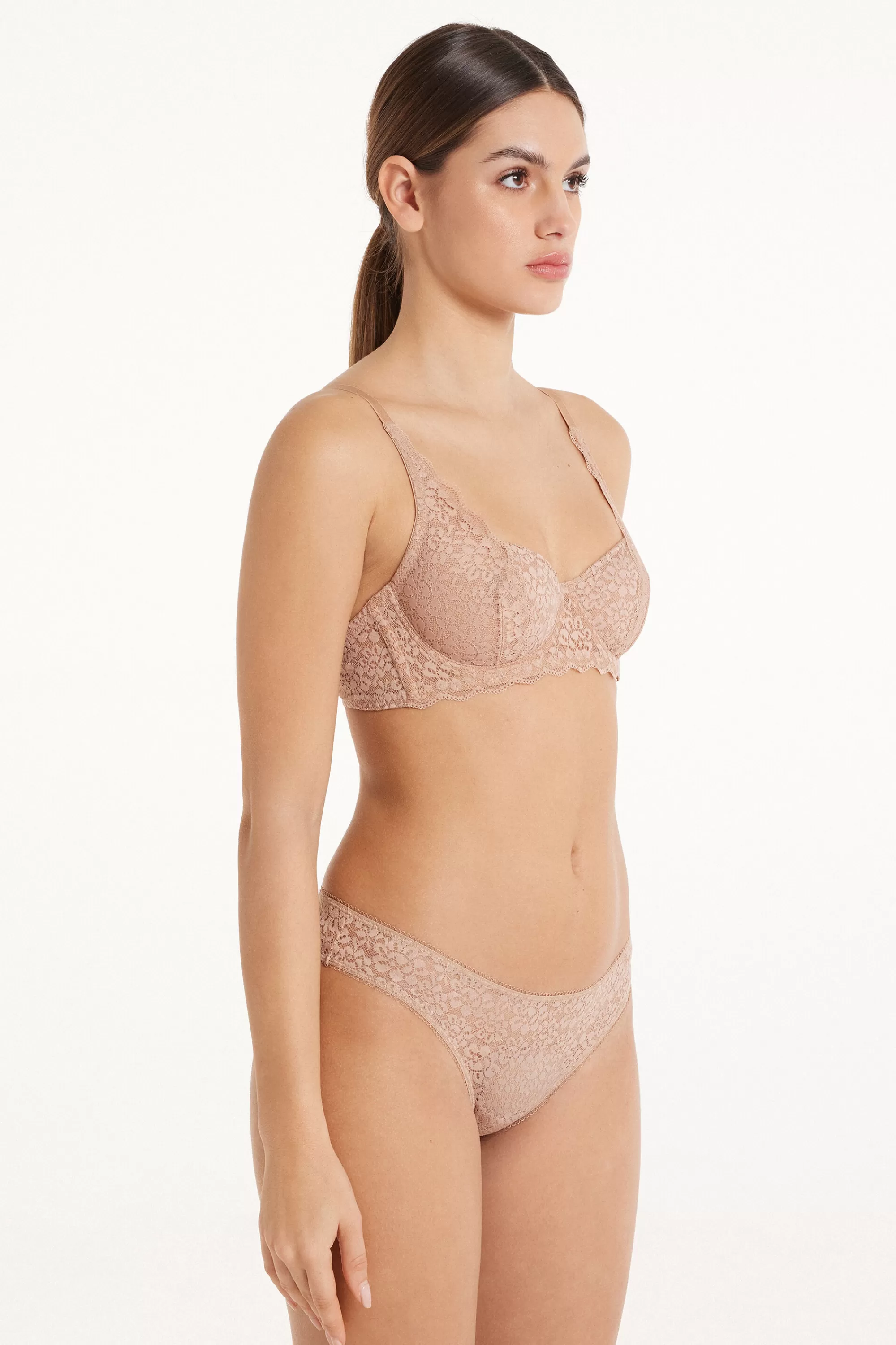 Fashion Reggiseno Balconcino Non Imbottito In Pizzo Riciclato Paris - Balconcino - Donna | Invisibile | Reggiseni