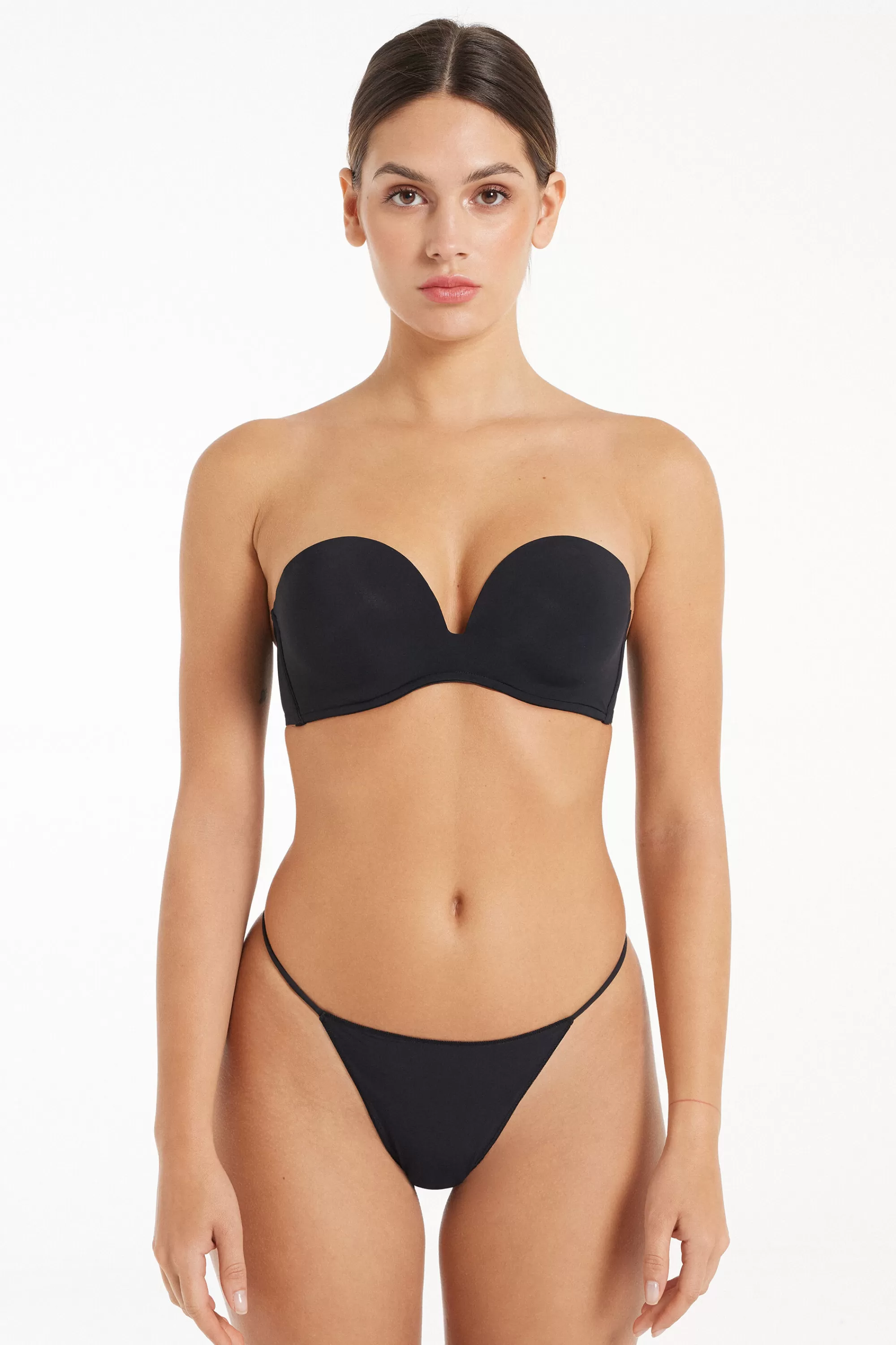 Hot Reggiseno Fascia Imbottita Scollata Microfibra Riciclata - Fascia E Senza Spalline - Donna | Invisibile | Completi intimi