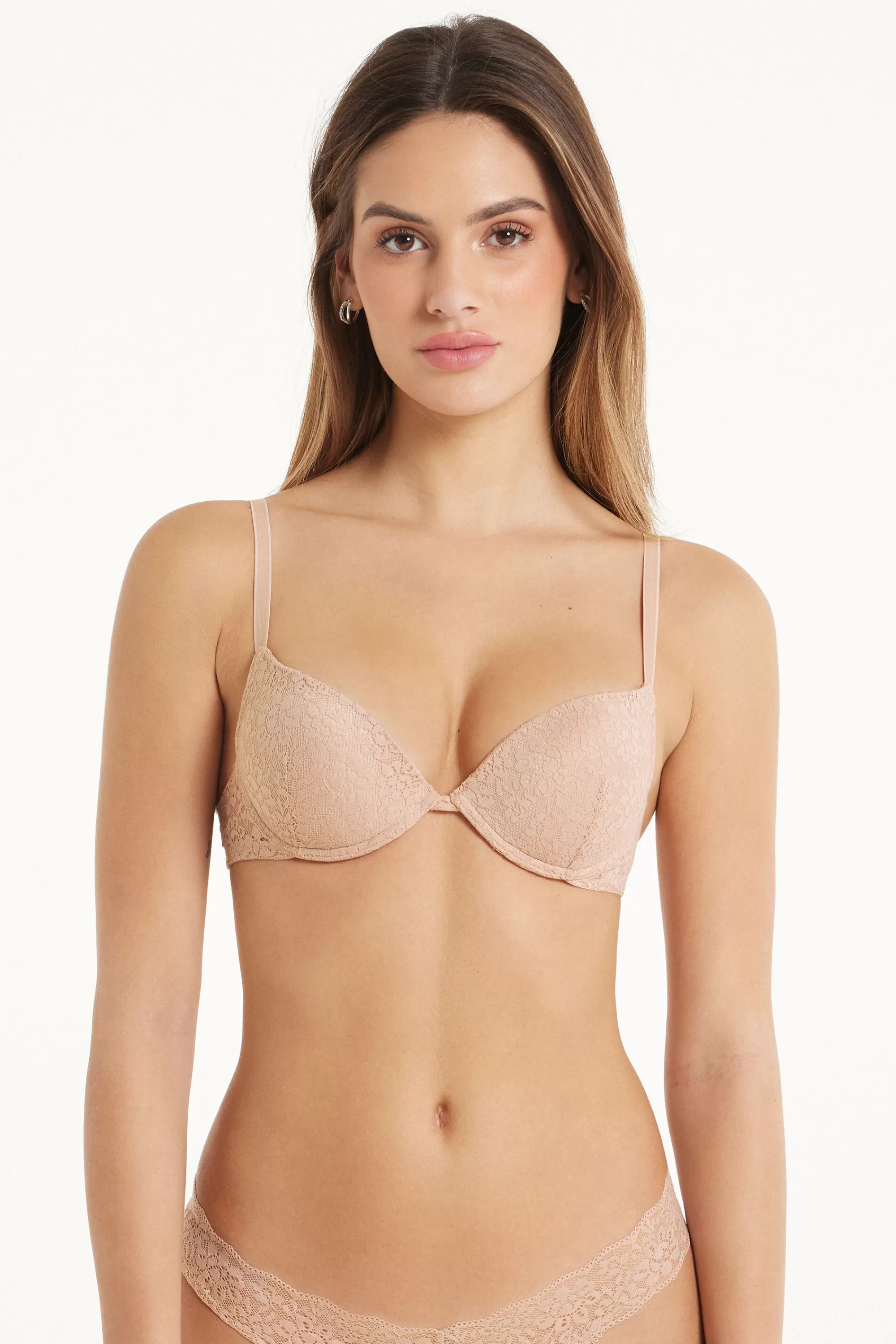 Shop Reggiseno Super Push-up In Pizzo Riciclato Los Angeles - Push Up - Donna | Reggiseni