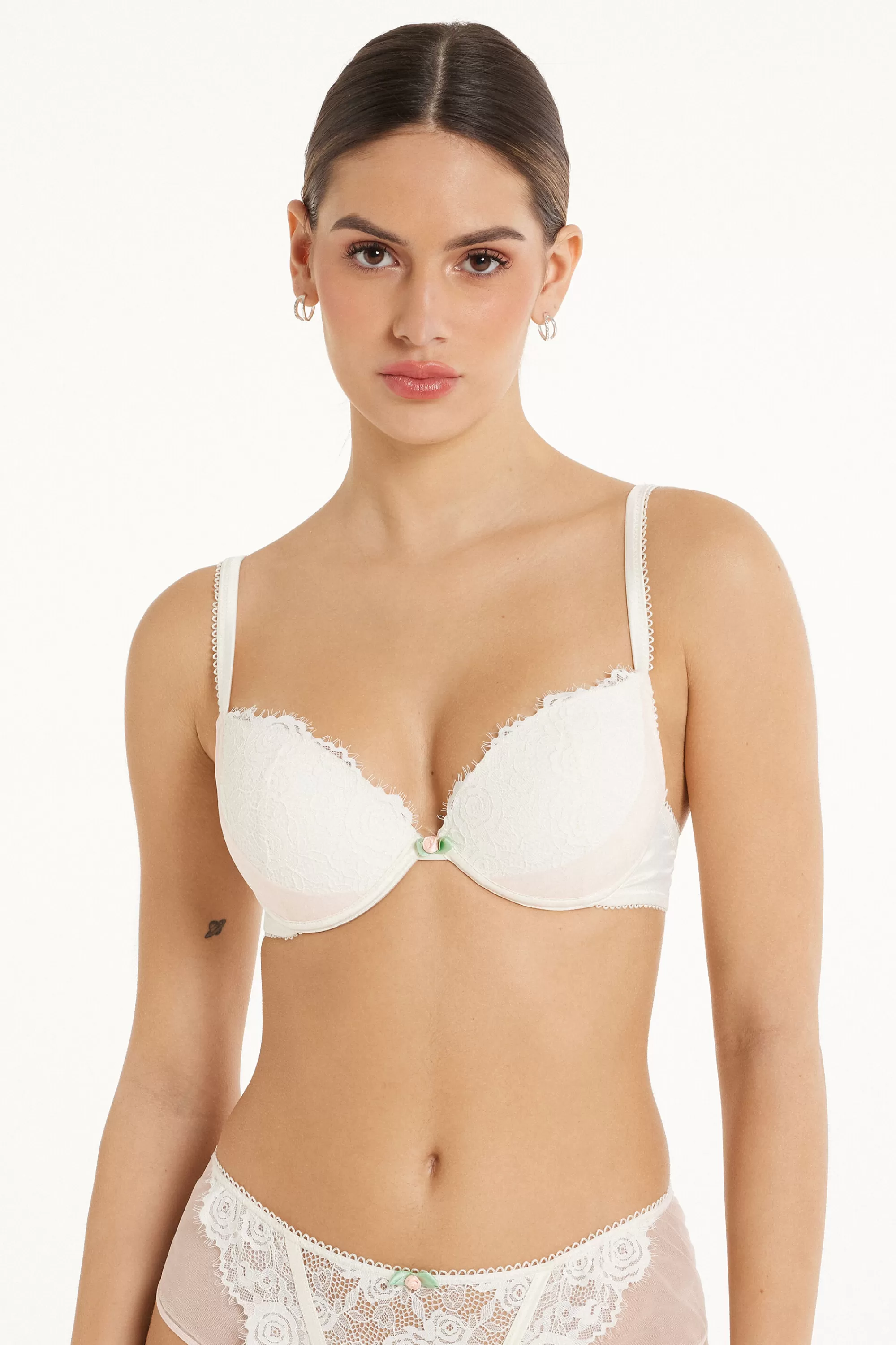 Online Reggiseno Super Push-up Los Angeles Milk Roses Lace - Push Up - Donna | Sposa | Completi intimi