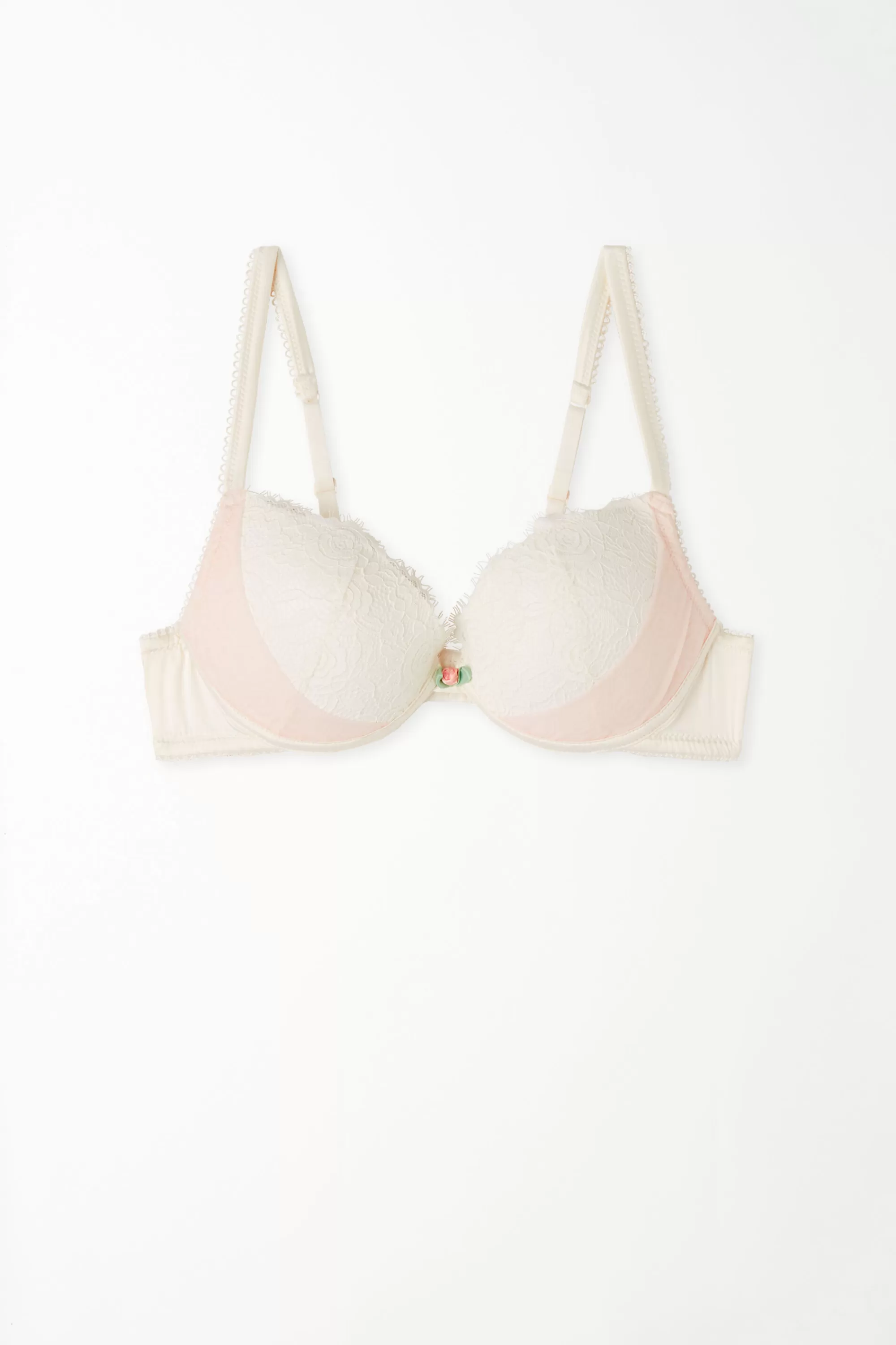 Online Reggiseno Super Push-up Los Angeles Milk Roses Lace - Push Up - Donna | Sposa | Completi intimi