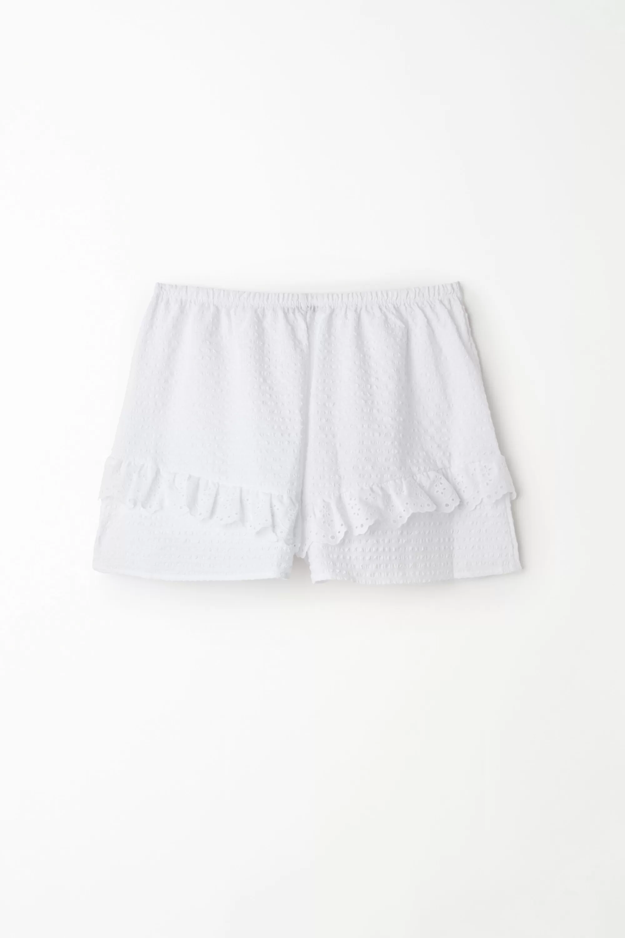 New Short In Tela Con Effetto Stropicciato - Shorts - Donna | Shorts