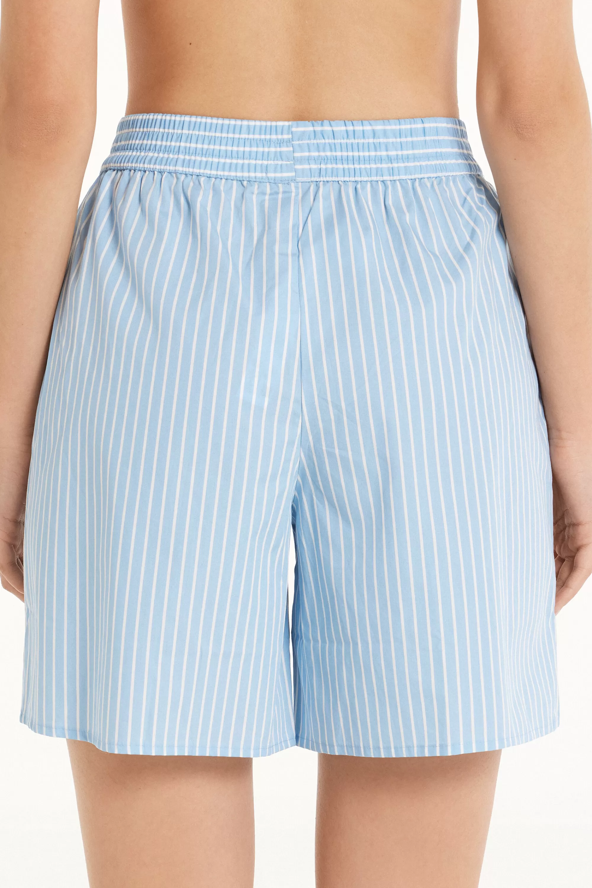 Cheap Shorts Gessato Con Scritte Over - Pigiami Combinabili - Donna | Shorts | Pigiami combinabili