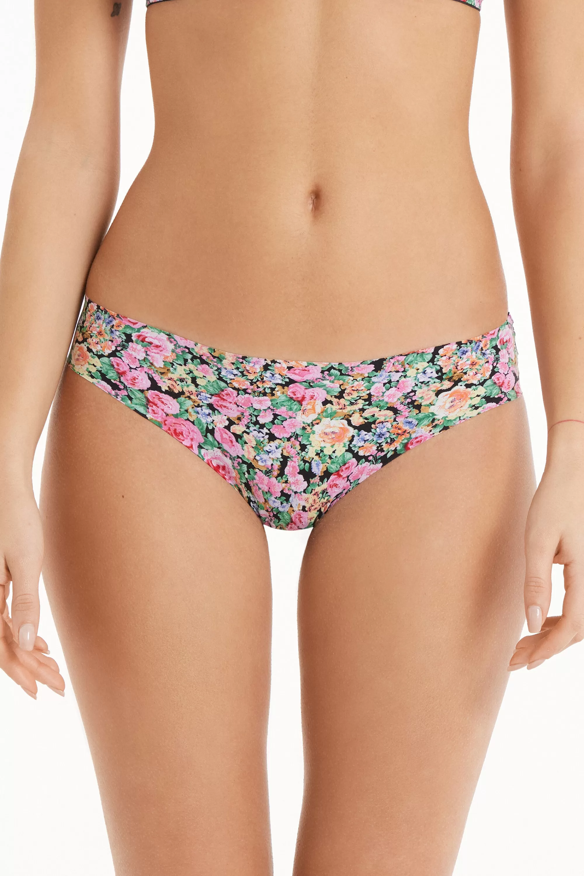 Shop Slip Taglio Vivo In Microfibra Stampata - Slip Classico - Donna | Completi intimi | Slip