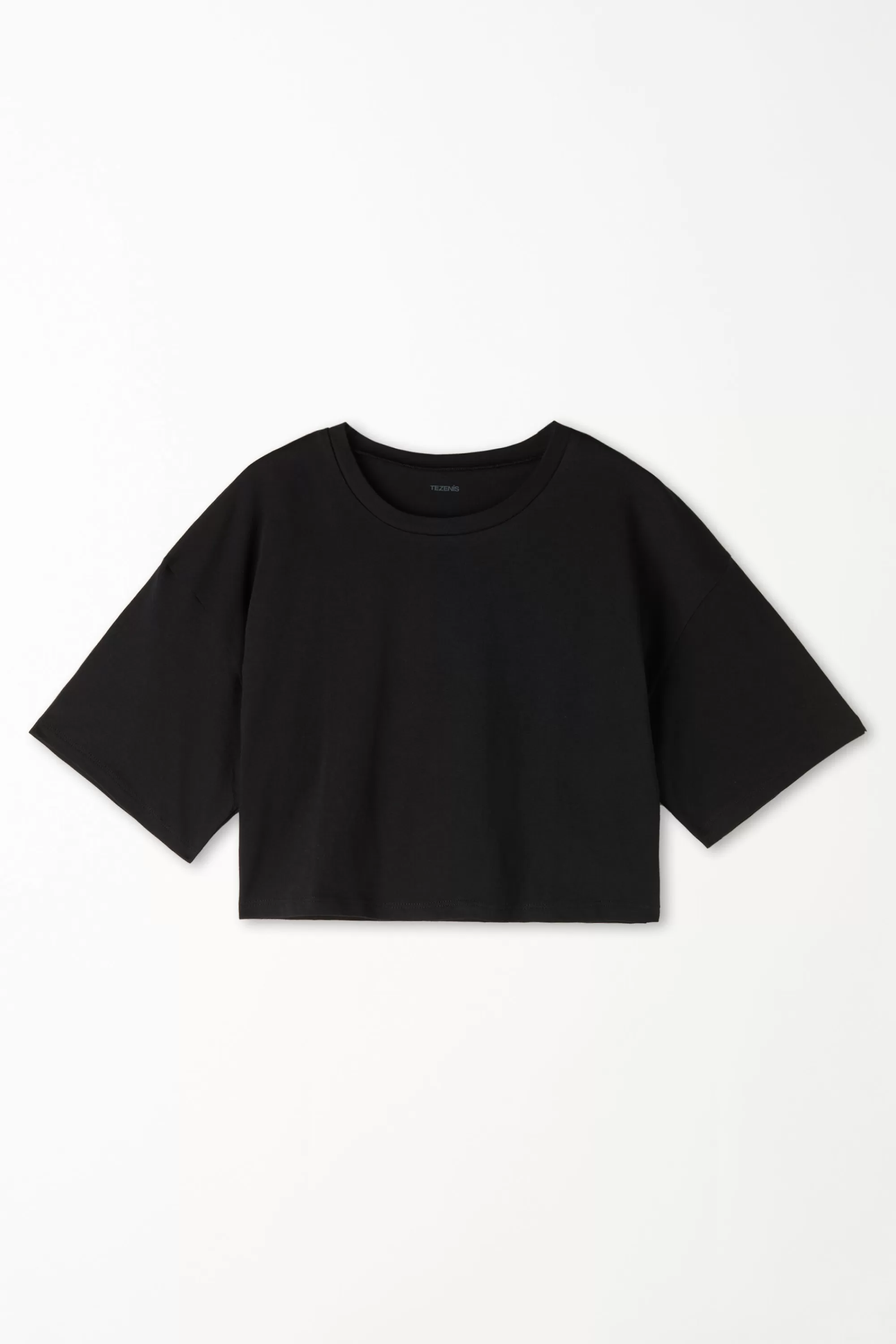 Clearance T-Shirt Corta Boxy Girocollo In Cotone - Magliette Maniche Corte - Donna | Magliette maniche corte
