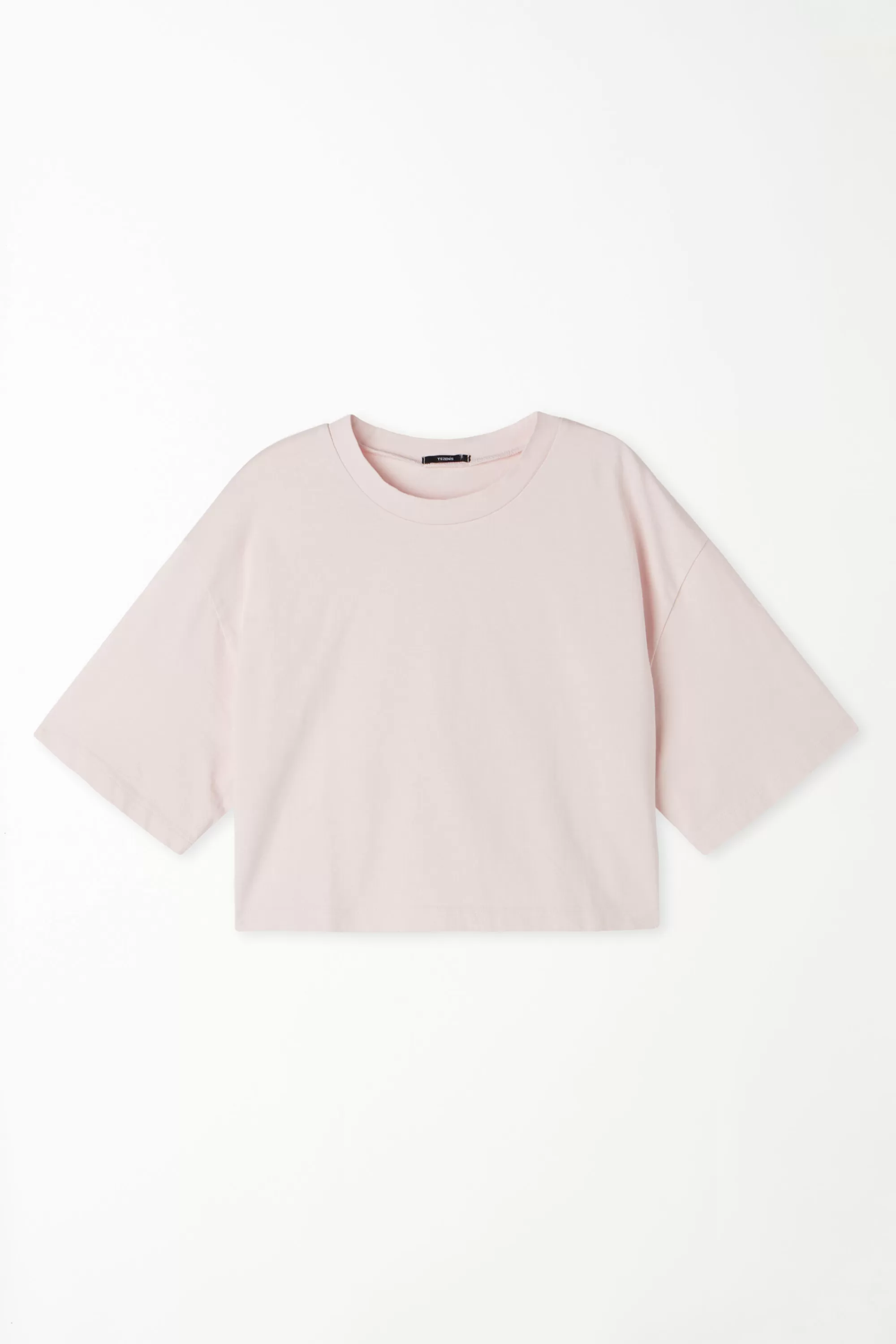Cheap T-Shirt Corta In Cotone A Girocollo - Magliette Maniche Corte - Donna | Magliette maniche corte