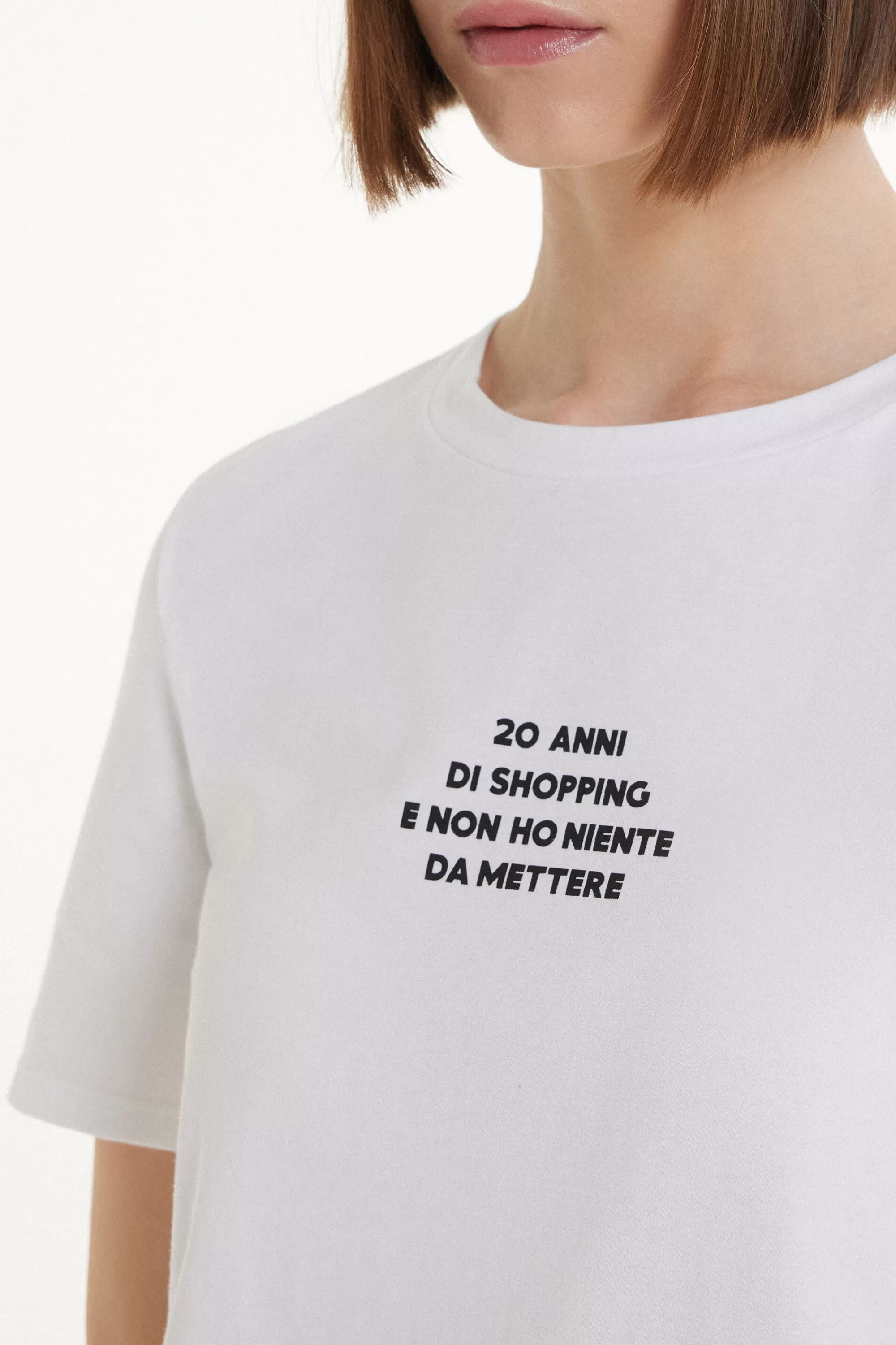 Cheap T-Shirt Cotone Con Stampa - Magliette Maniche Corte - Donna | Magliette maniche corte