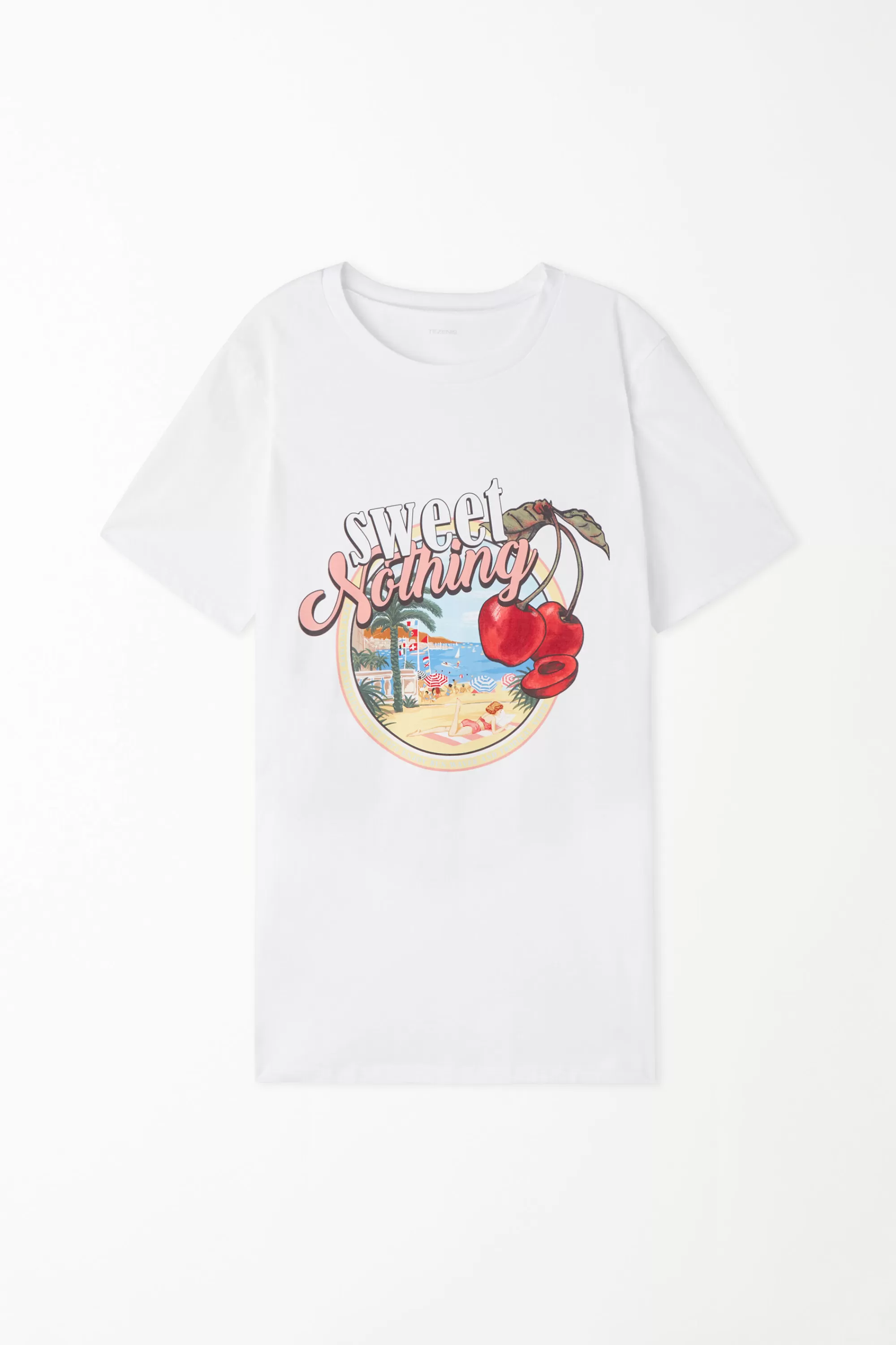 Cheap T-Shirt Cotone Con Stampa - Magliette Maniche Corte - Donna | Magliette maniche corte