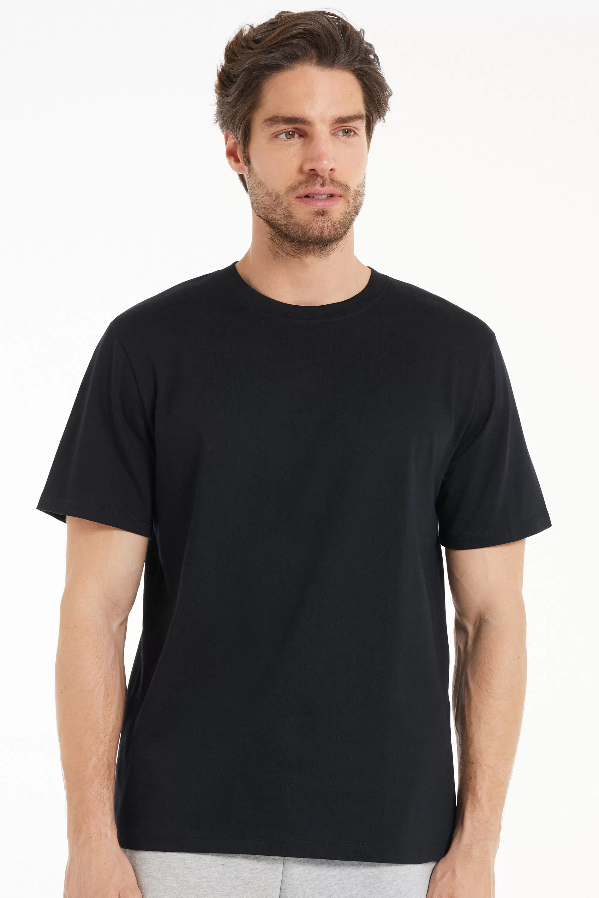 New T-Shirt In 100% Cotone A Girocollo - T-shirt E Magliette - Uomo | T-shirt e Magliette