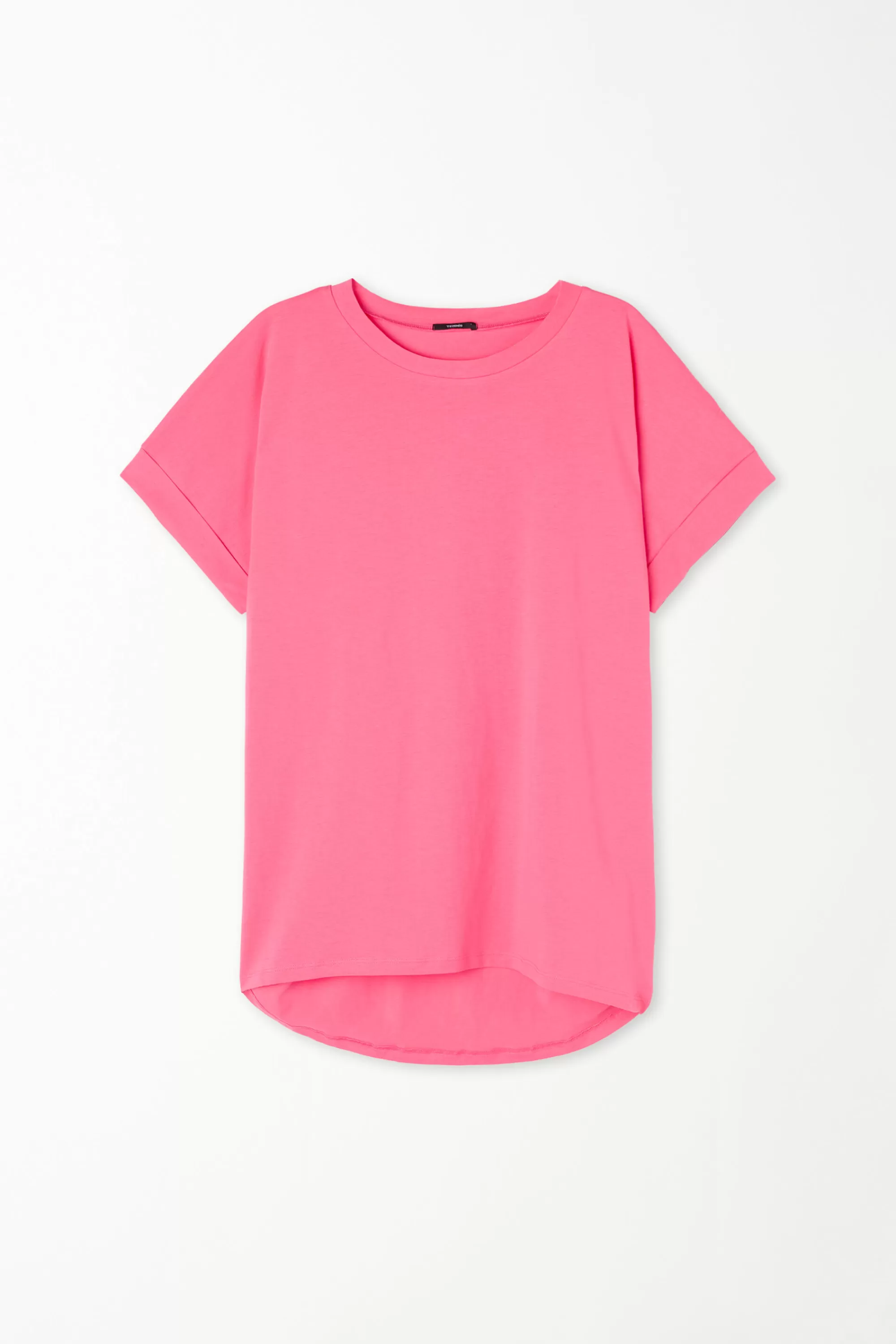 Discount T-Shirt In Cotone Con Risvolto Kimono - Magliette Maniche Corte - Donna | Magliette maniche corte