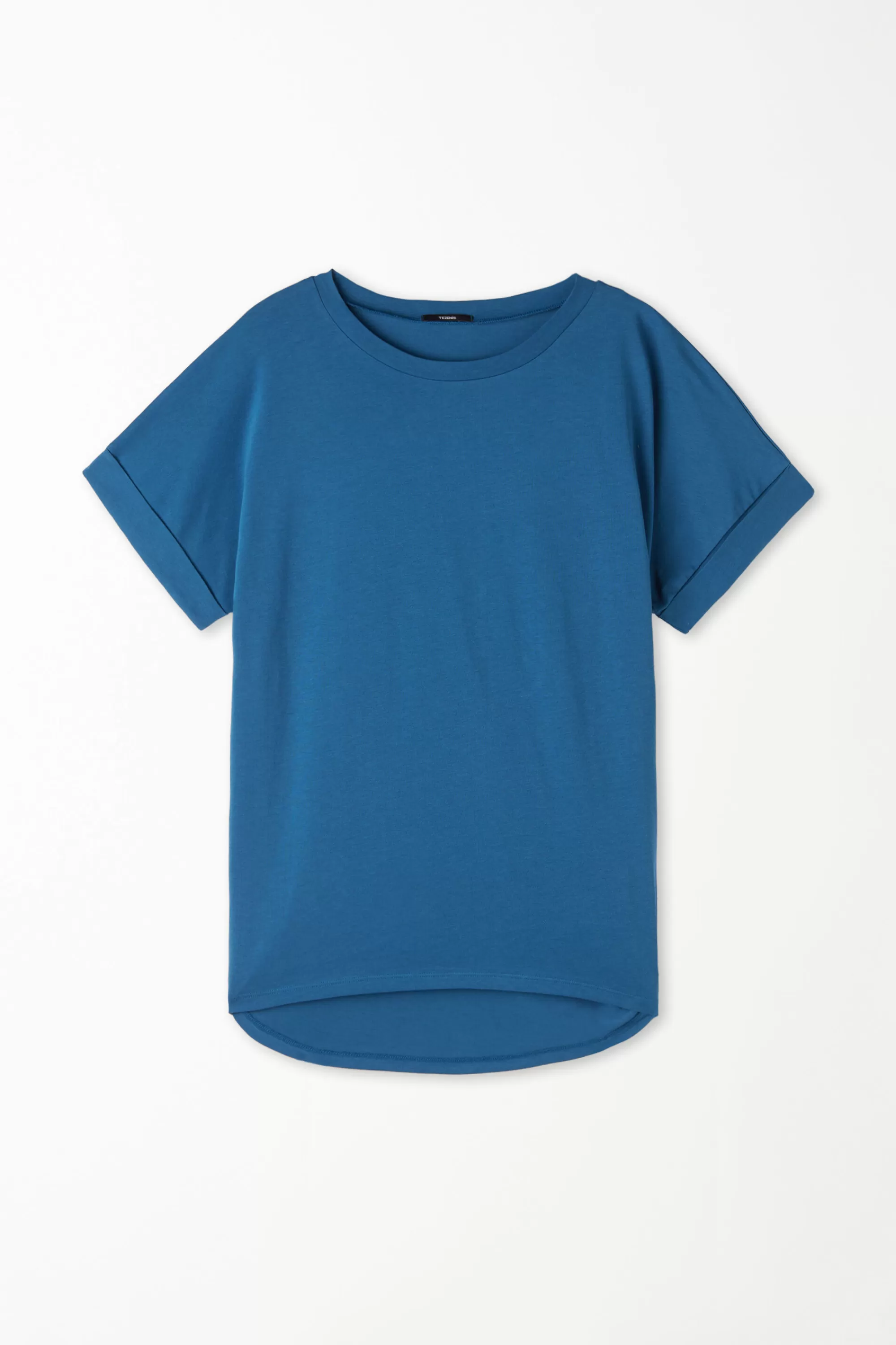 Clearance T-Shirt In Cotone Con Risvolto Kimono - Magliette Maniche Corte - Donna | Magliette maniche corte